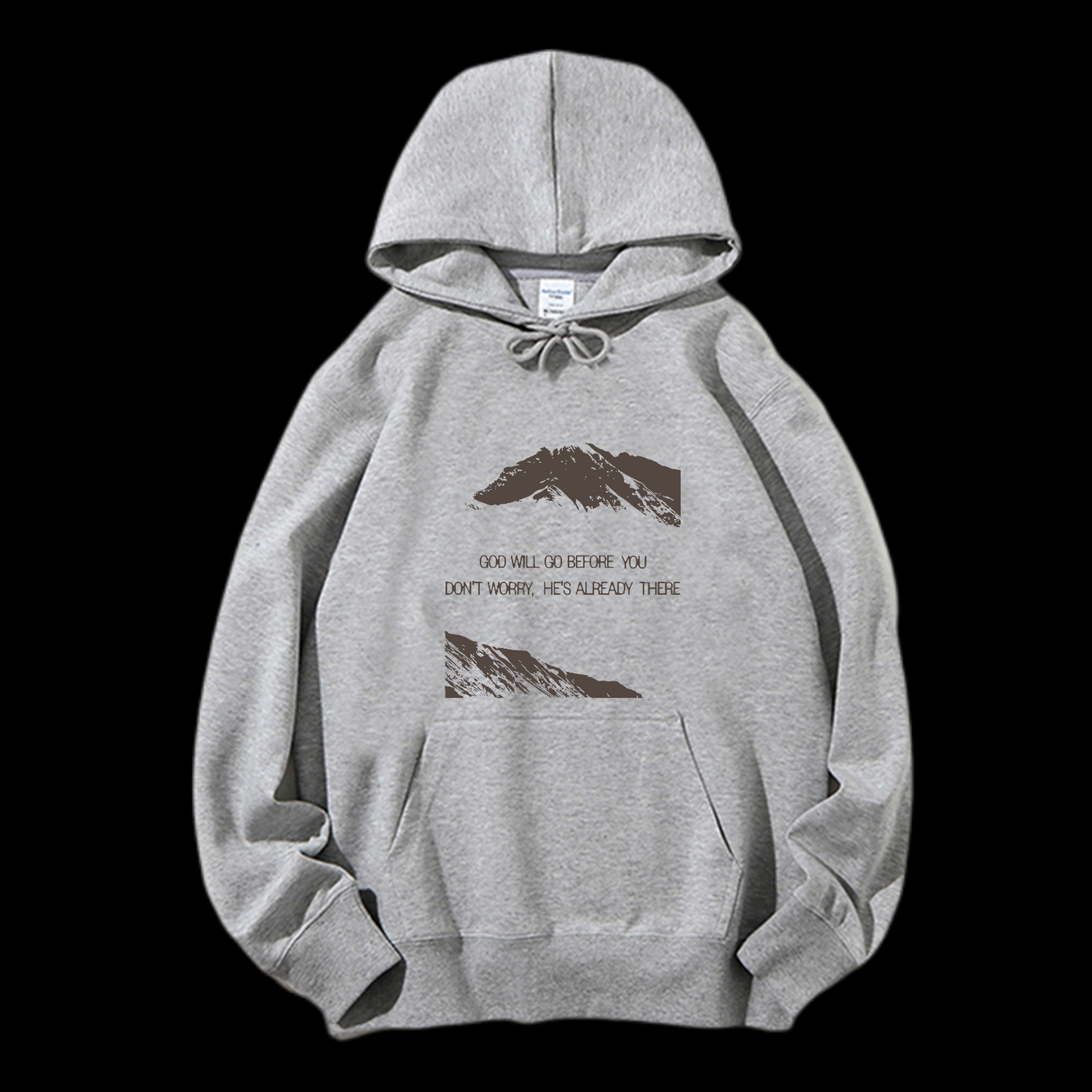 He's Already There Drawstring Hoodie