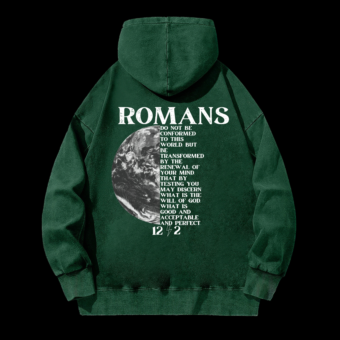 Romans 12:2 Washed Hoodie