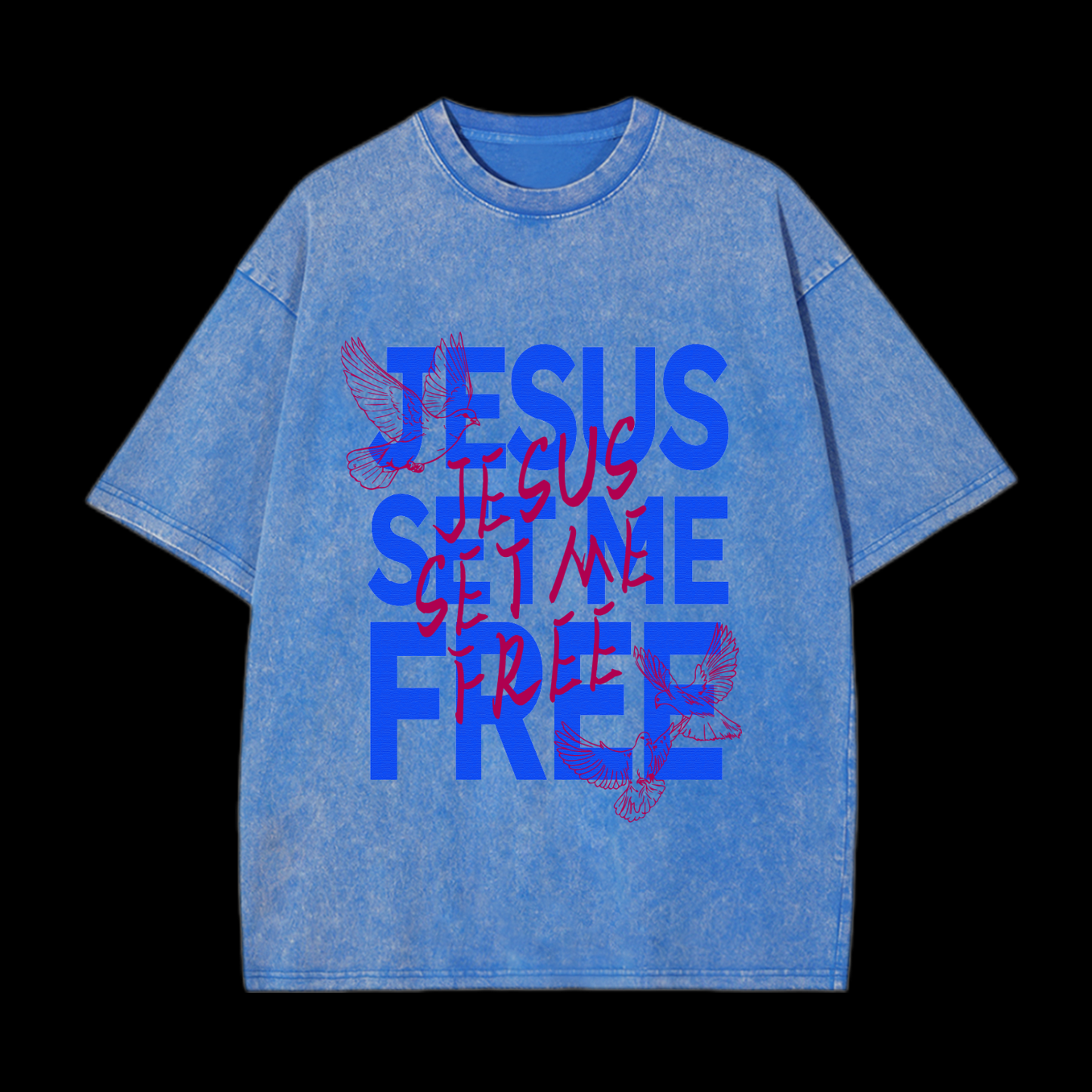 Jesus Set Me Free Washed T-Shirt
