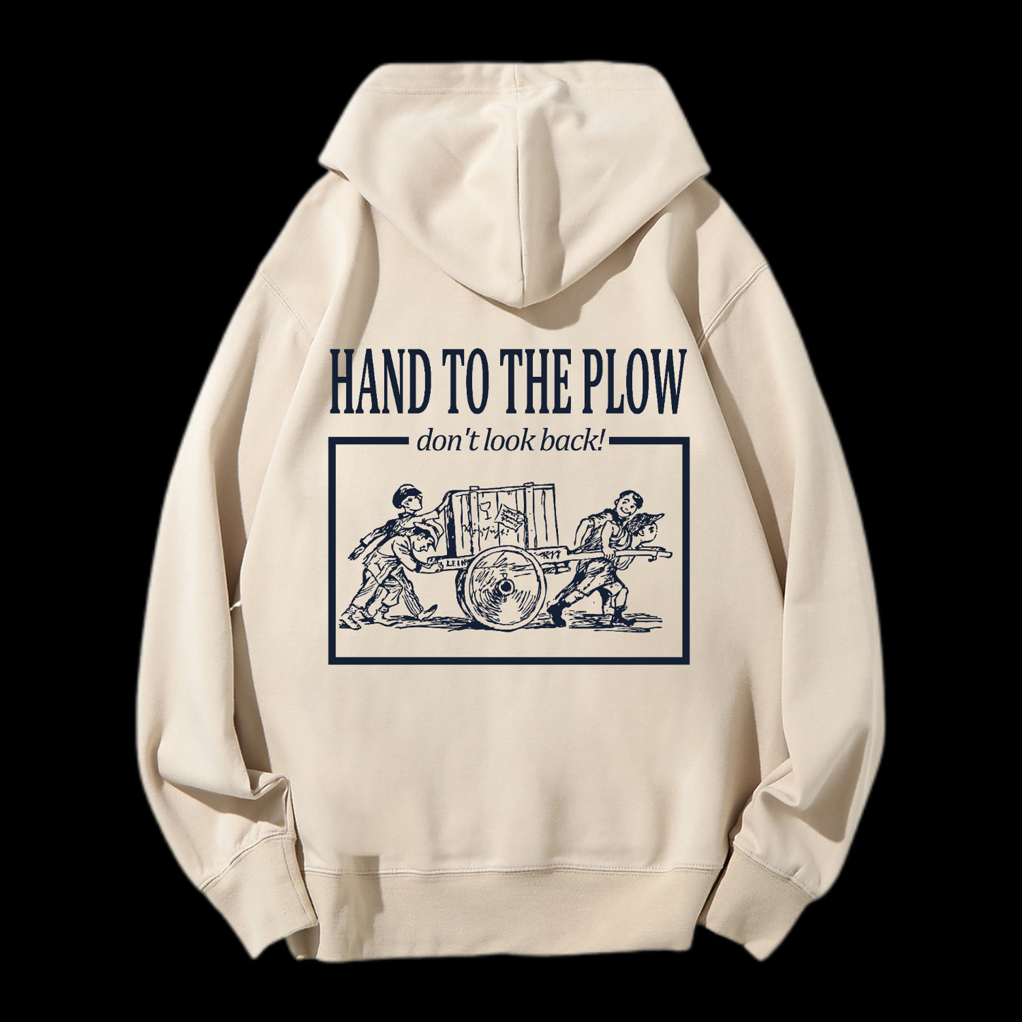 Hand To The Plow Drawstring Hoodie