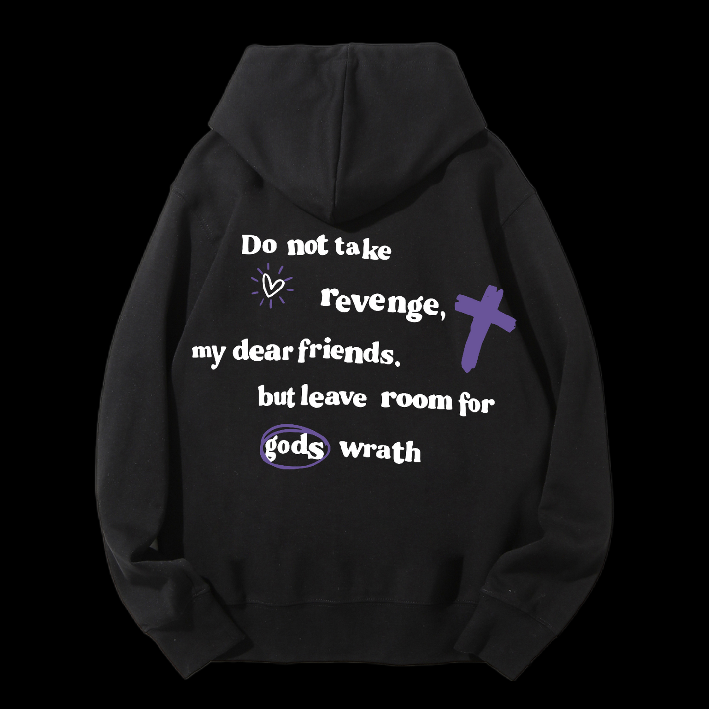 Romans 12:19 Drawstring Hoodie