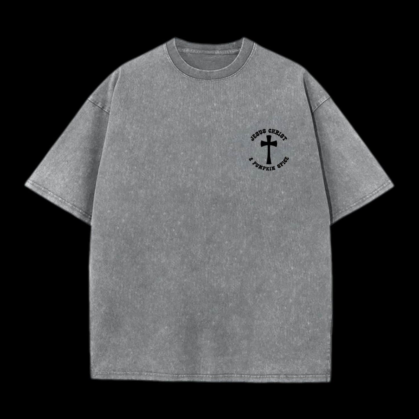 Jesus Christ & Pumpkin Spice Printed Men's Tee