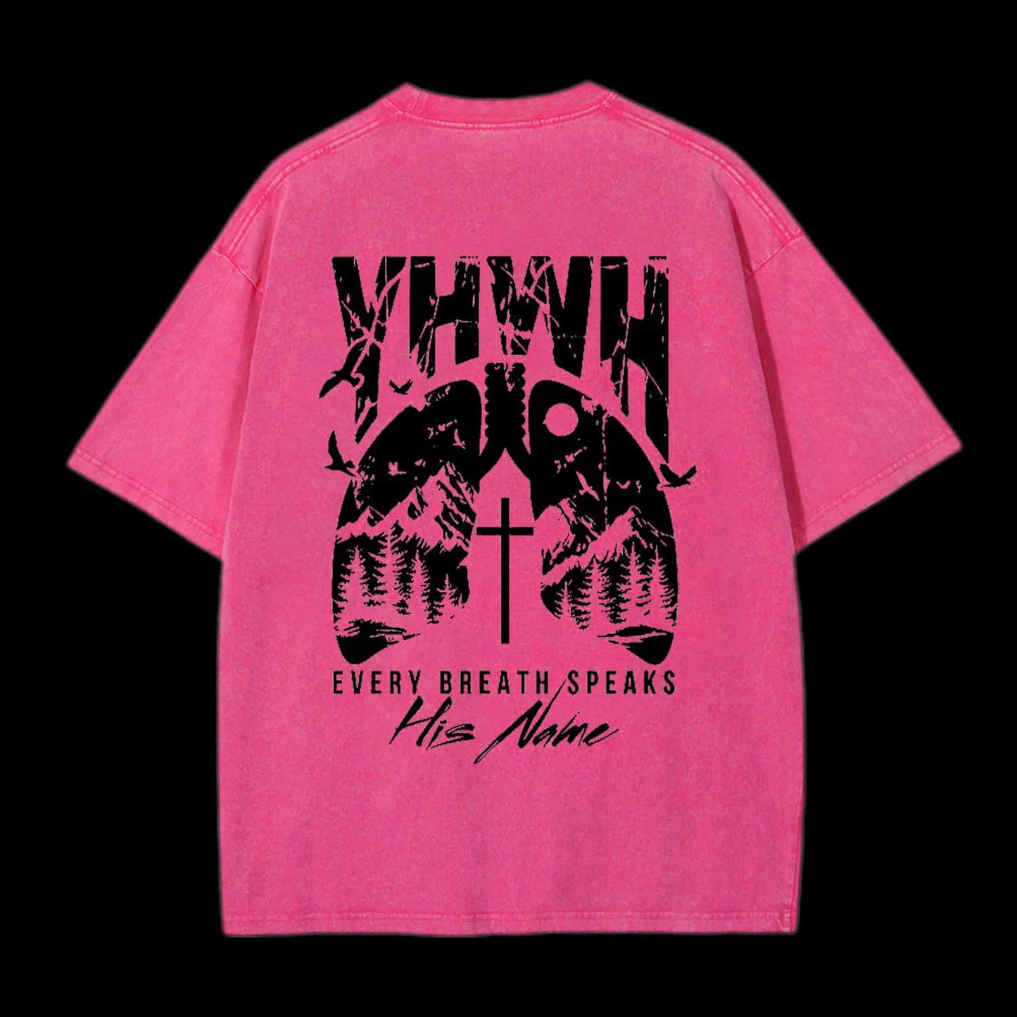 YHWH EVERY BREATH SPEAKS HIS NAME CHRISTIAN TEE