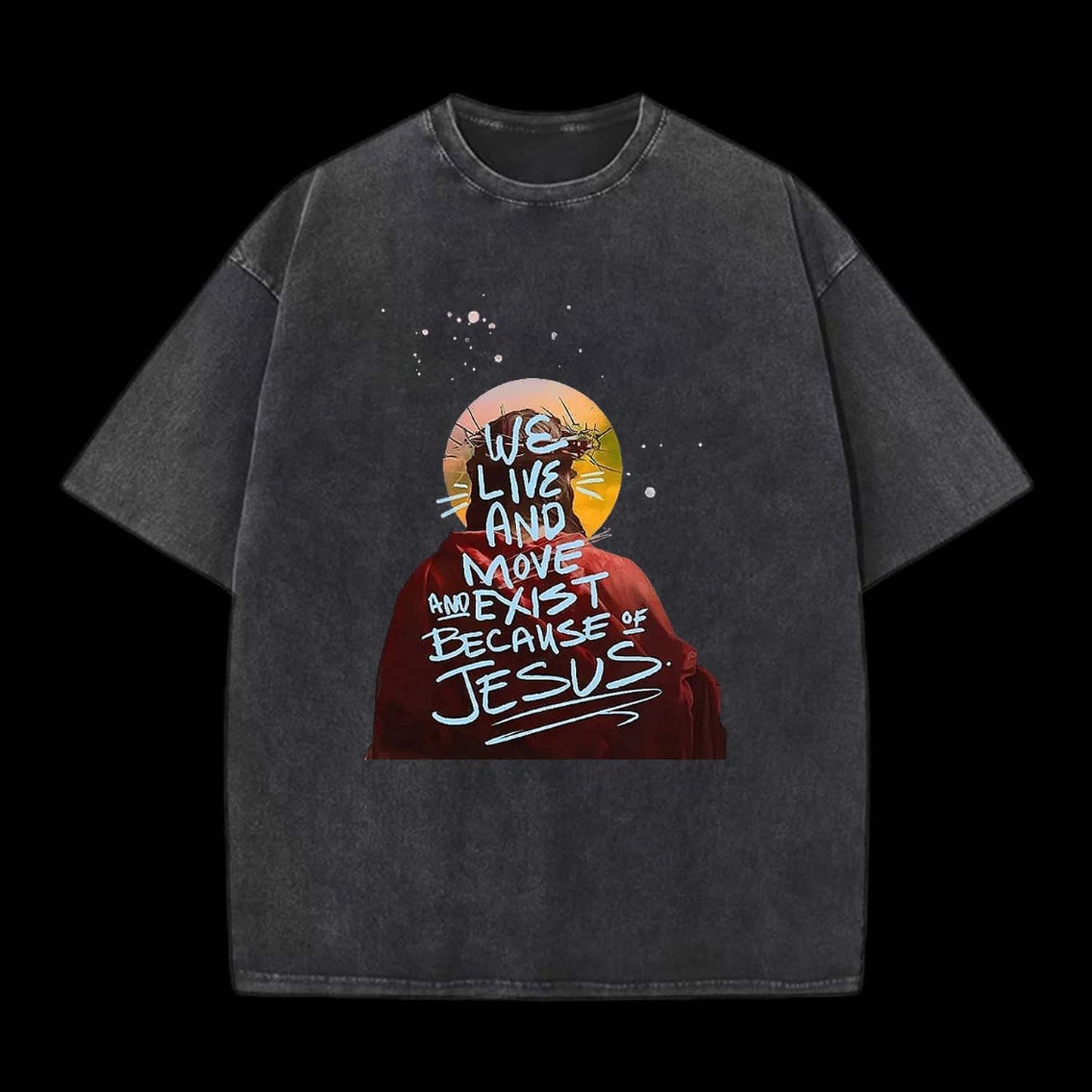 We Live And Move Washed T-Shirt