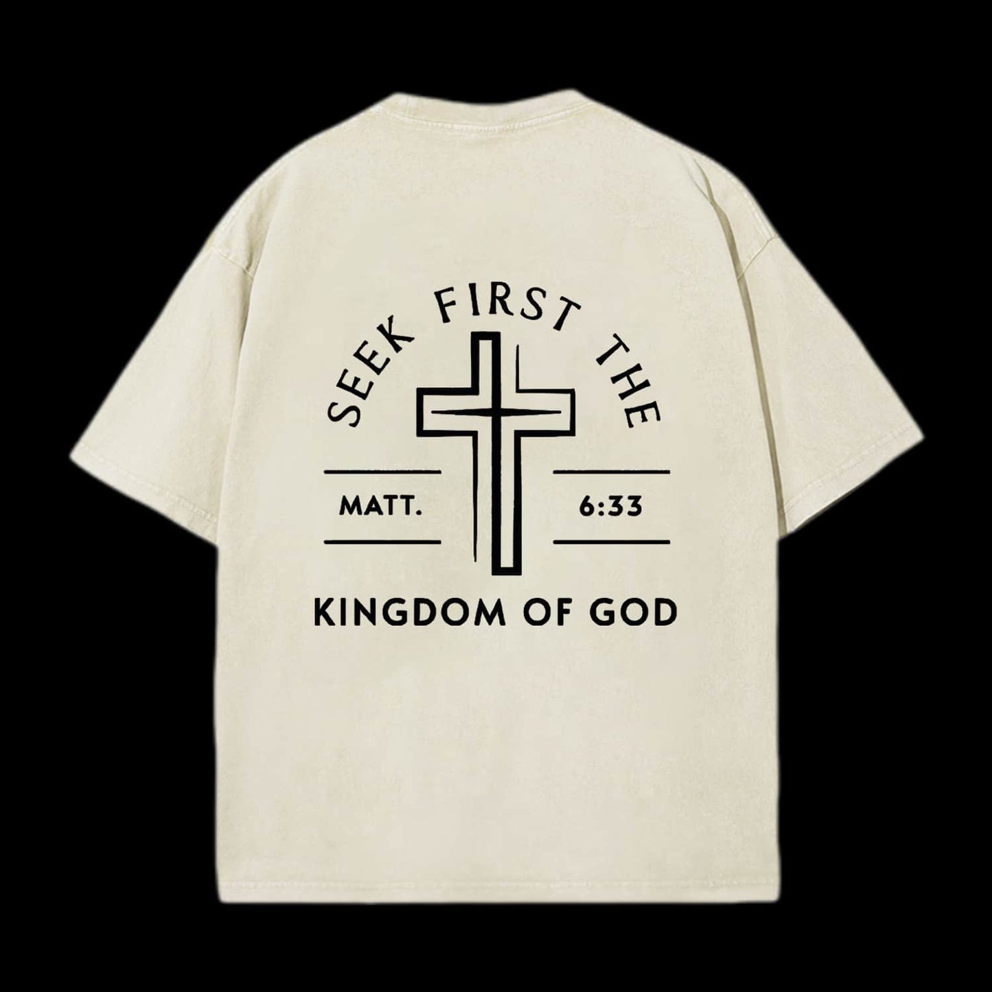 Seek First The Matt633 Kingdom Of God Printed Men's Tee
