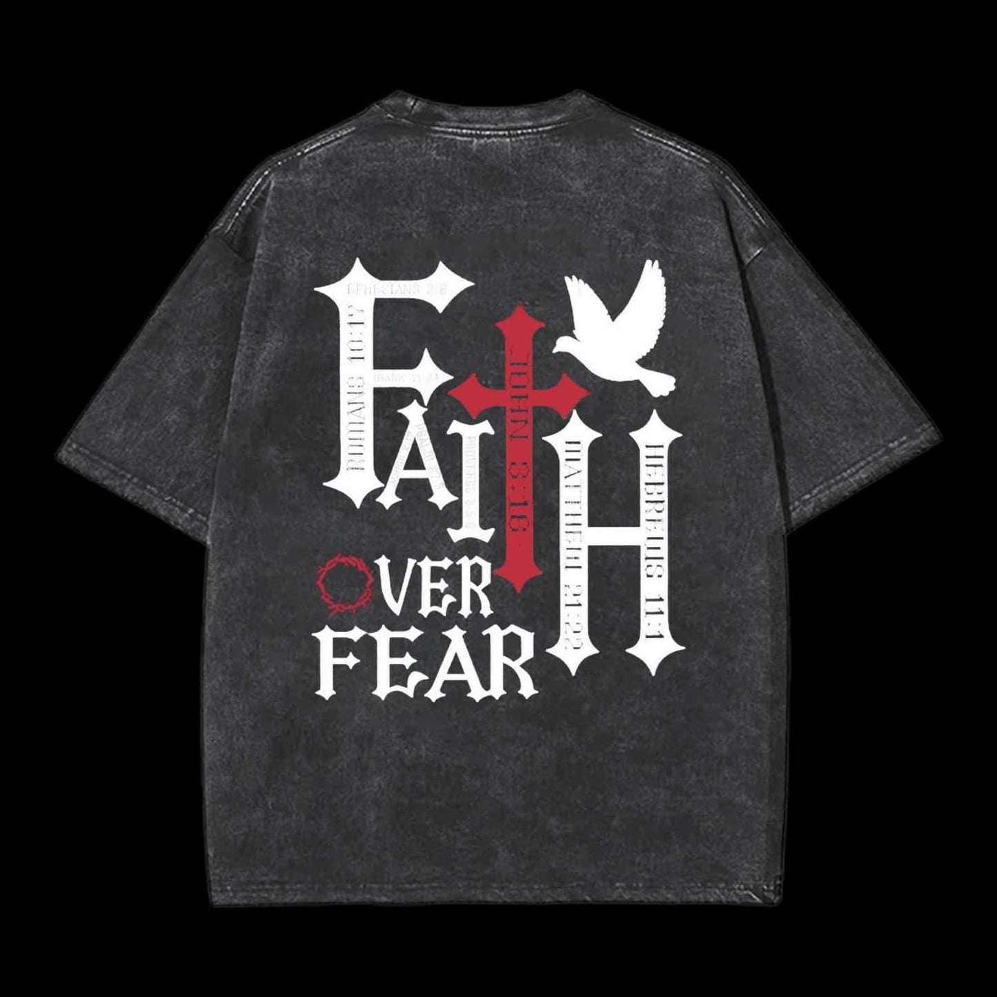Faith Over Fear Printed Men's Tee