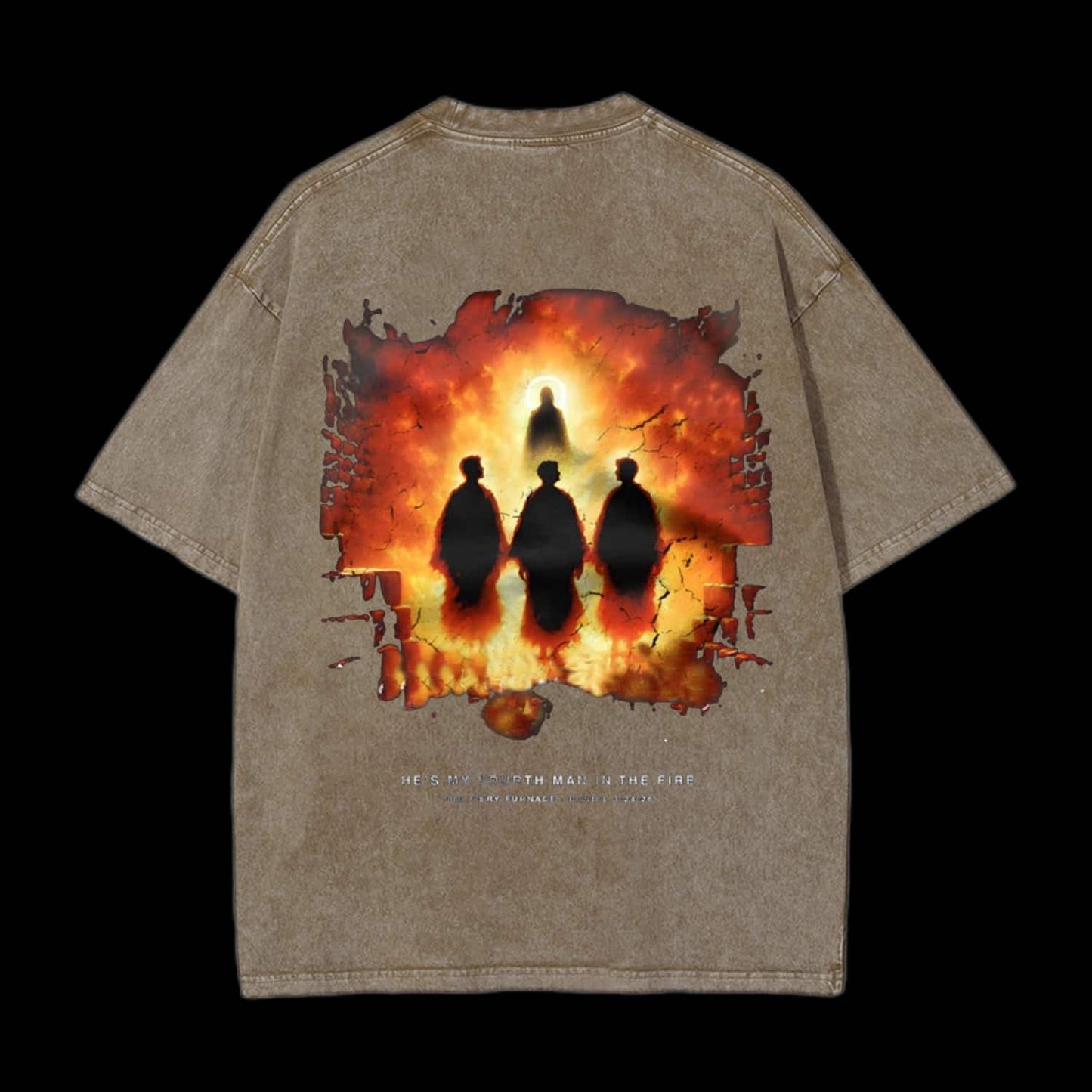 He's My Fourth Man In The Fire Printed Men's Tee