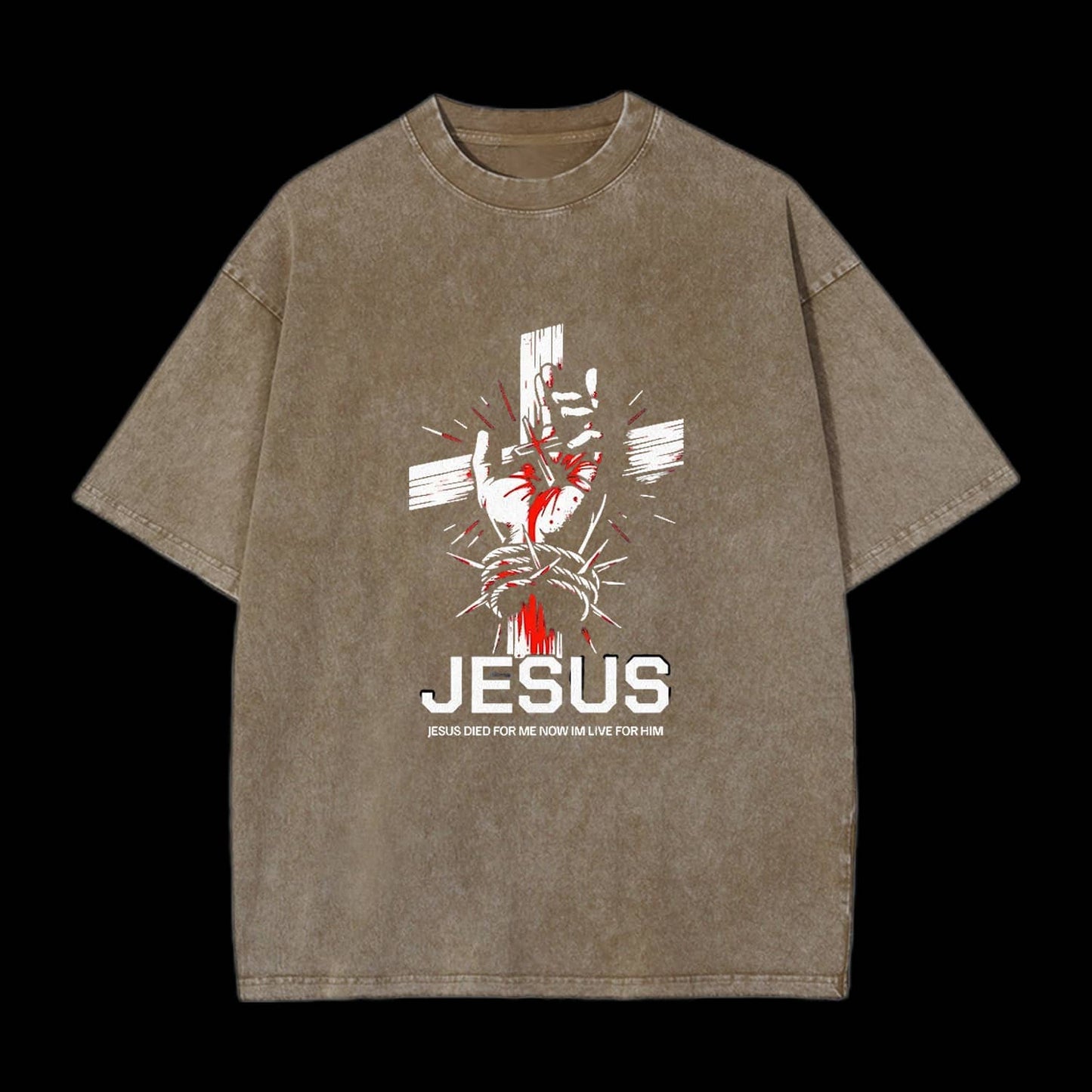 Jesus Died For Me Cross Christian Tee