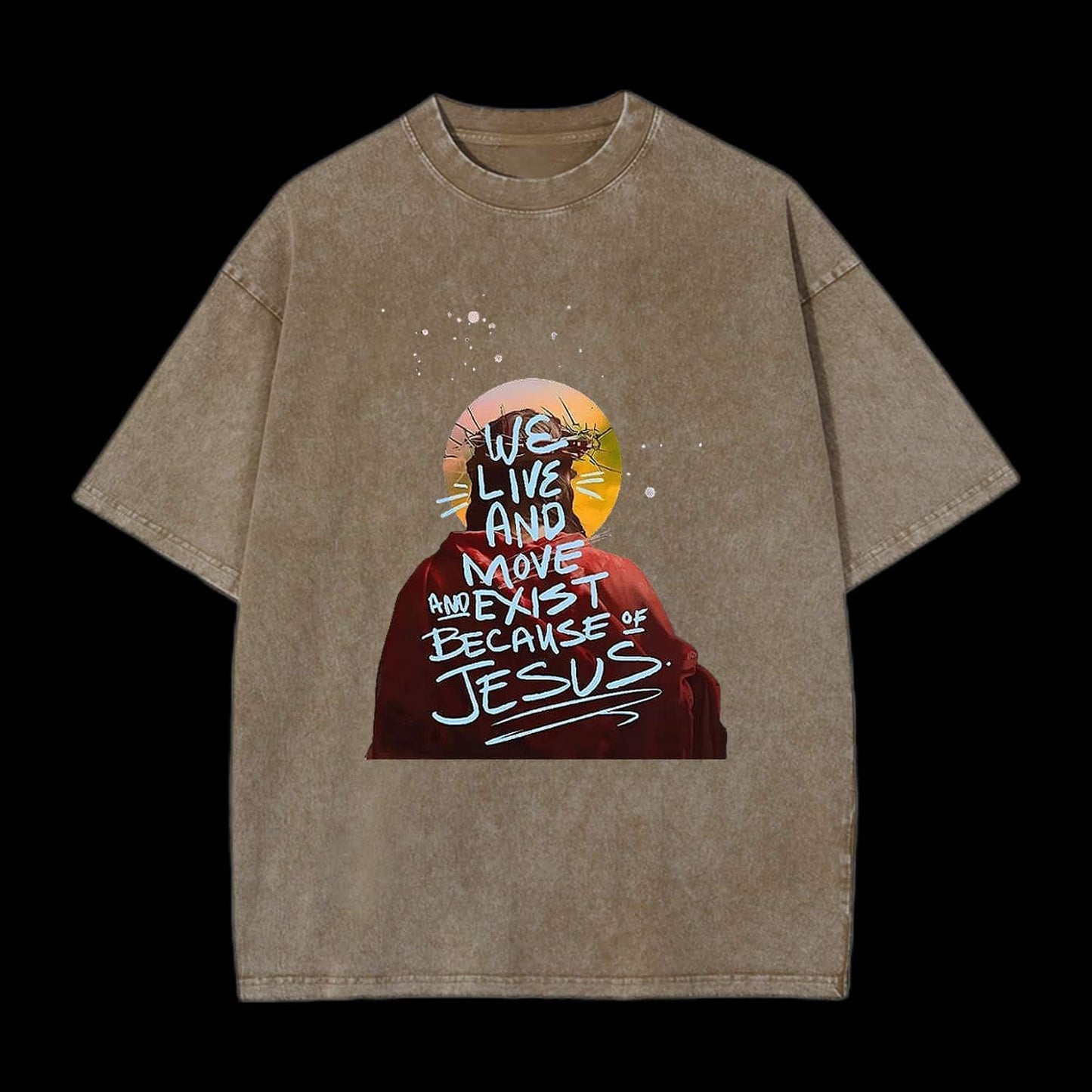 We Live And Move Washed T-Shirt