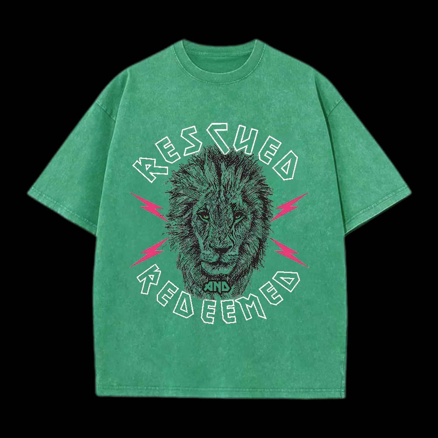 RESCUED AND REDEEMED LION CHRISTIAN TEE