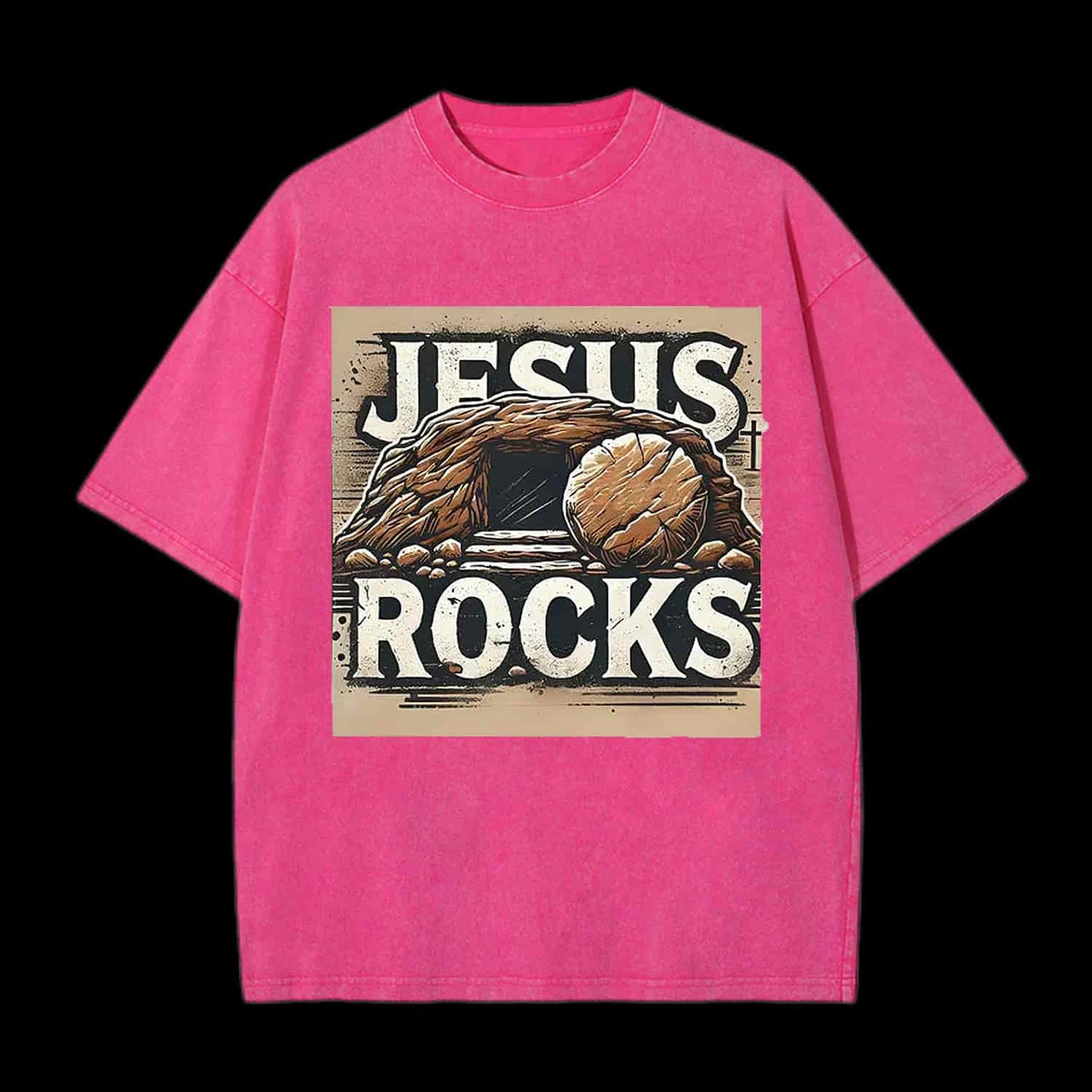 JESUS ROCKS CHRISTIAN TEE