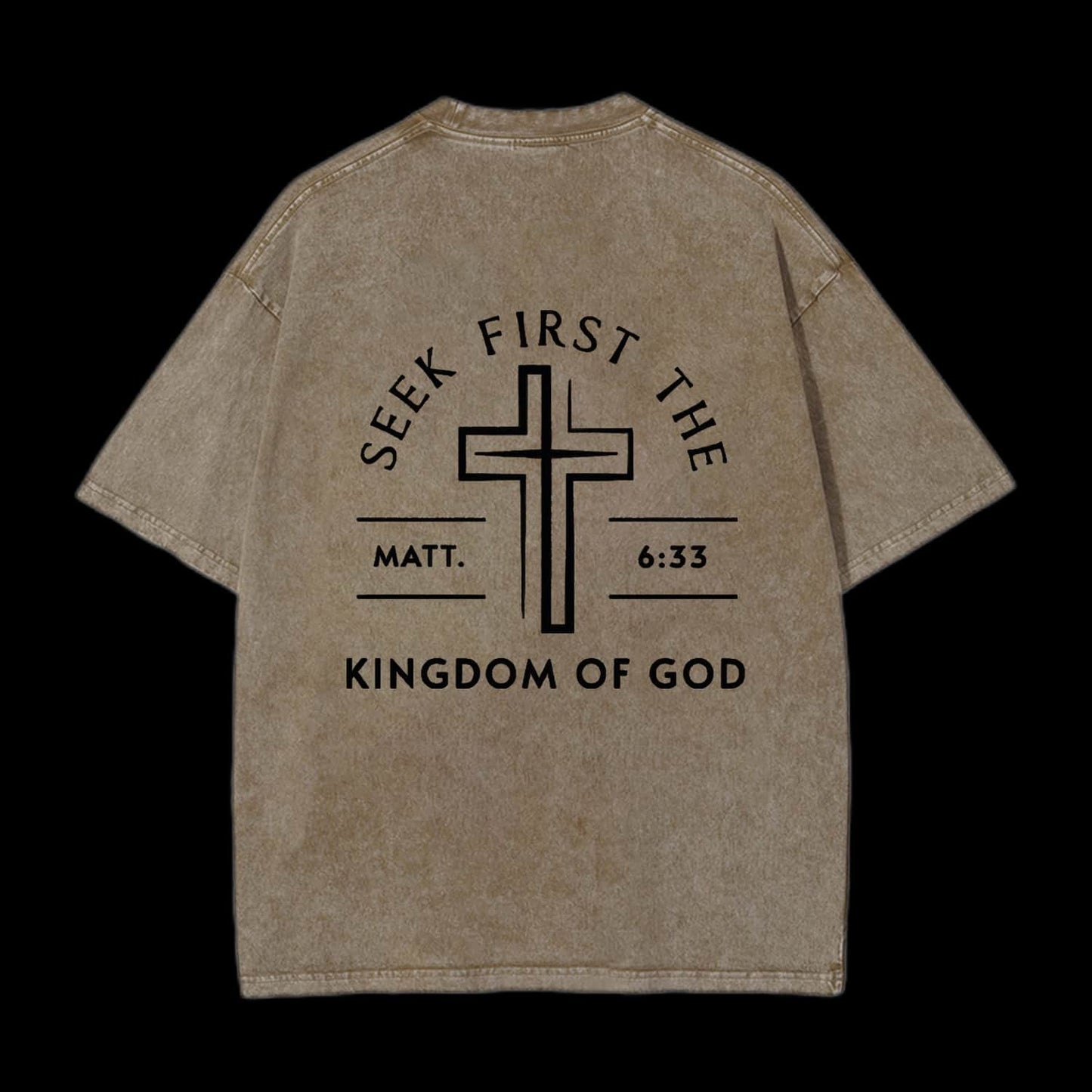 Seek First The Matt633 Kingdom Of God Printed Men's Tee