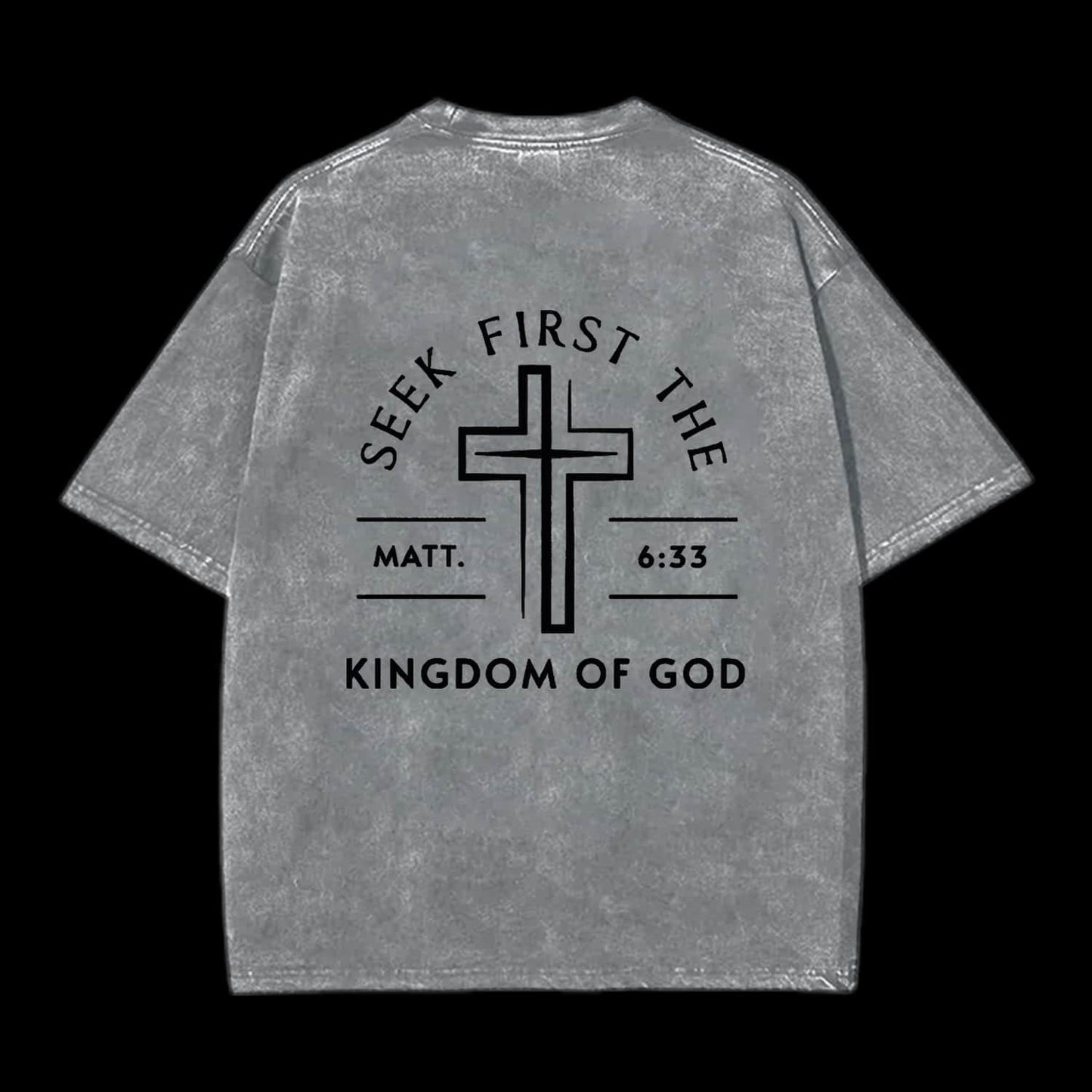 Seek First The Matt633 Kingdom Of God Printed Men's Tee