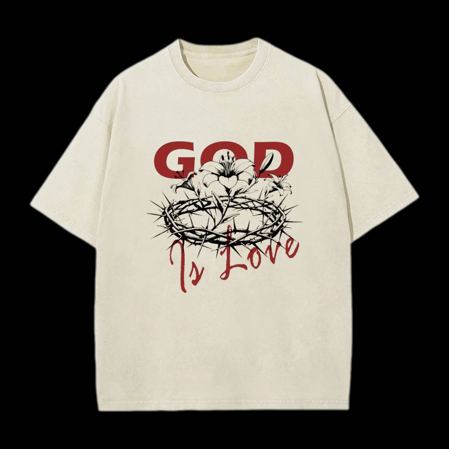 God Is Love Christian Washed T-Shirt