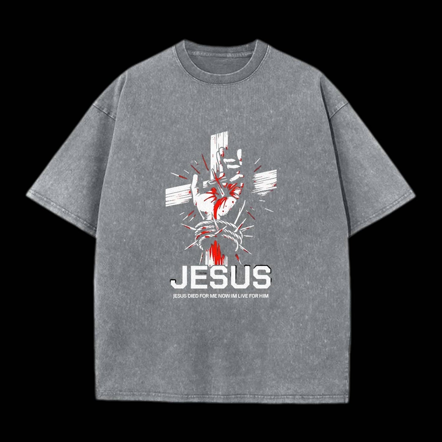 Jesus Died For Me Cross Christian Tee