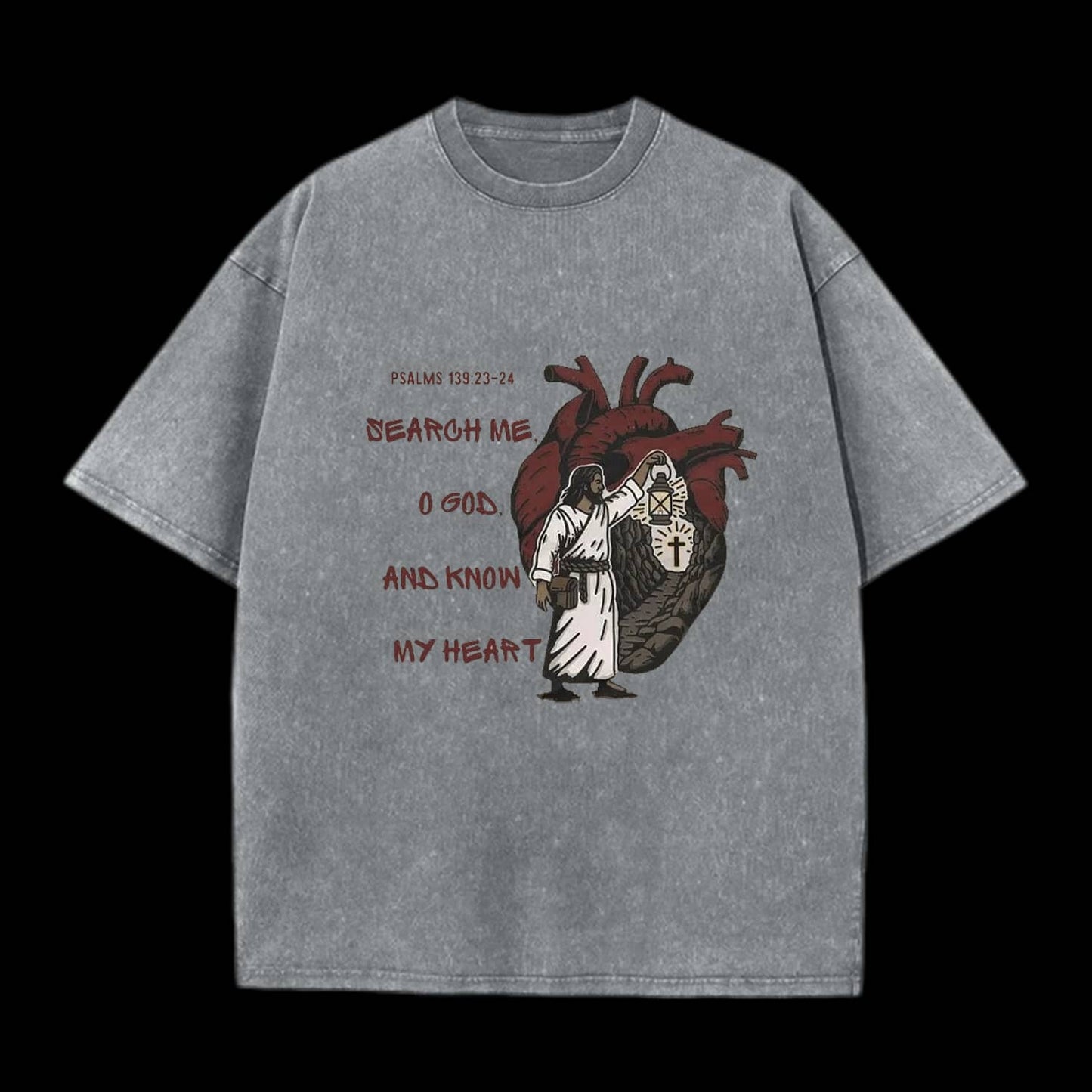 Search Me And Know My Heart Christian Tee