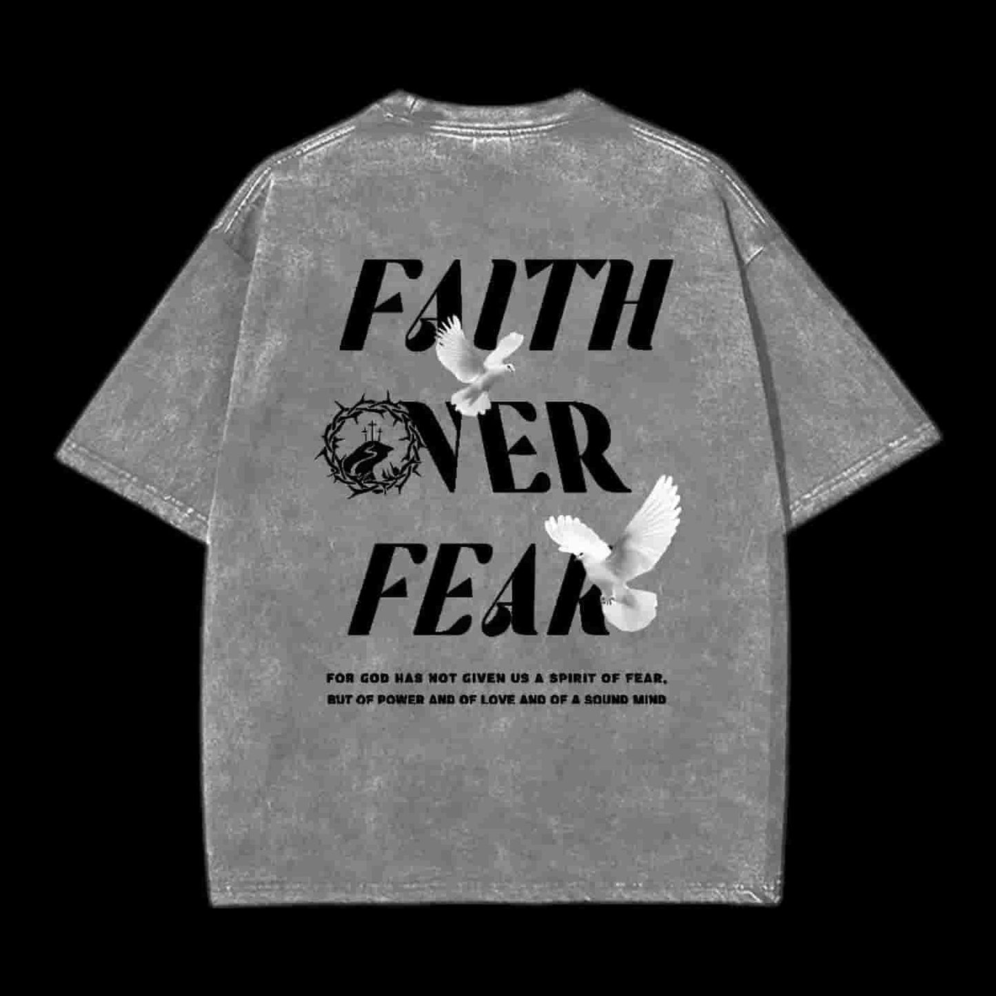 Faith Over Fear Christian Tee