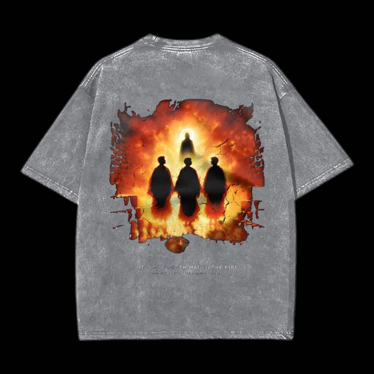 He's My Fourth Man In The Fire Printed Men's Tee