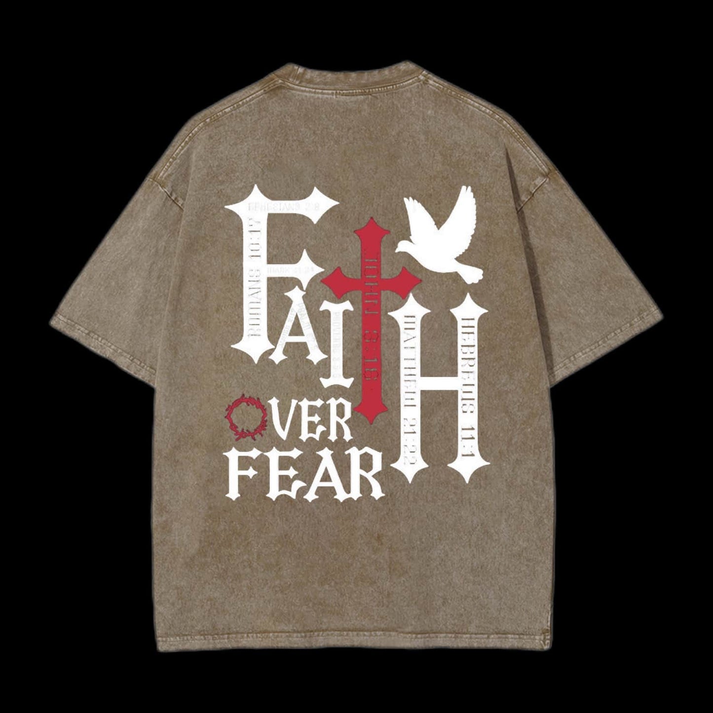 Faith Over Fear Printed Men's Tee