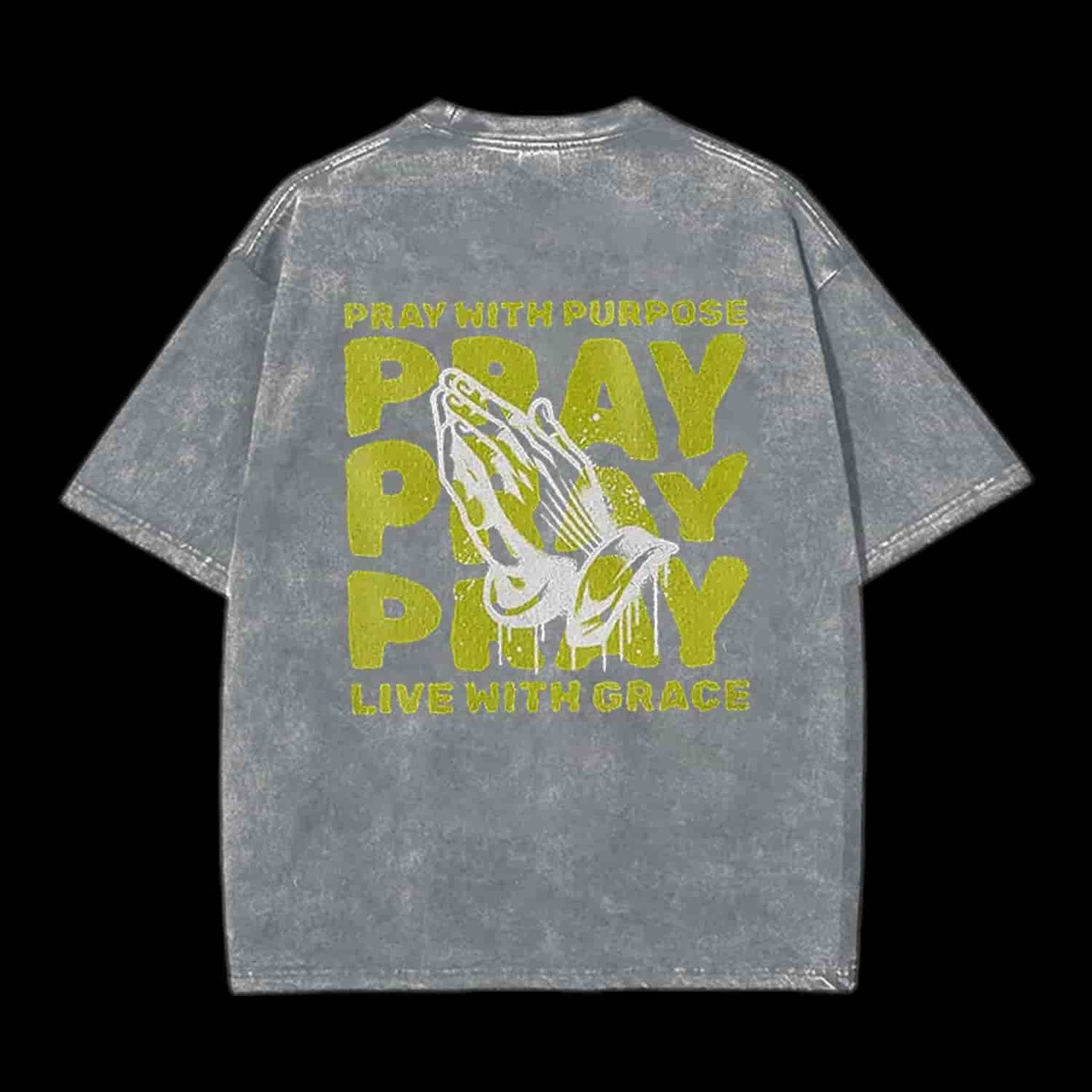 Pray With Purpose White Christian Tee