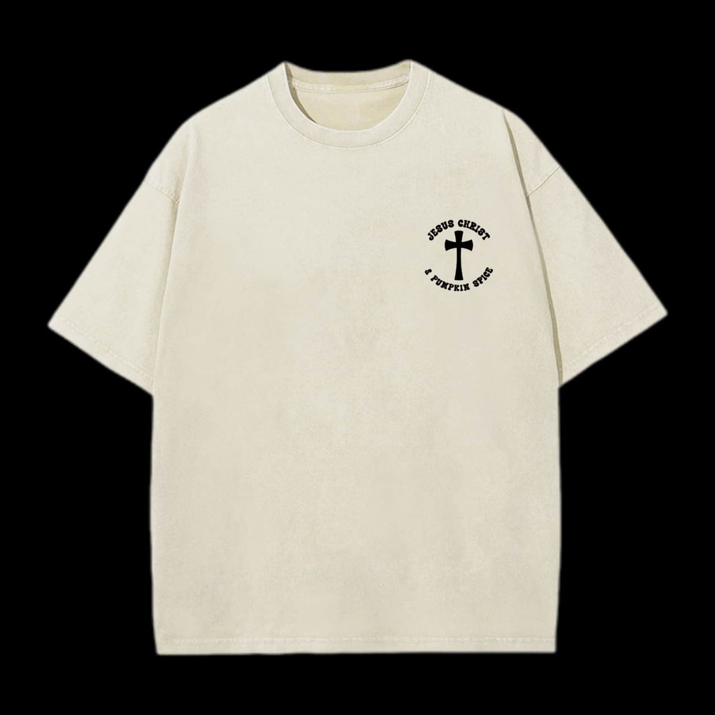 Jesus Christ & Pumpkin Spice Printed Men's Tee
