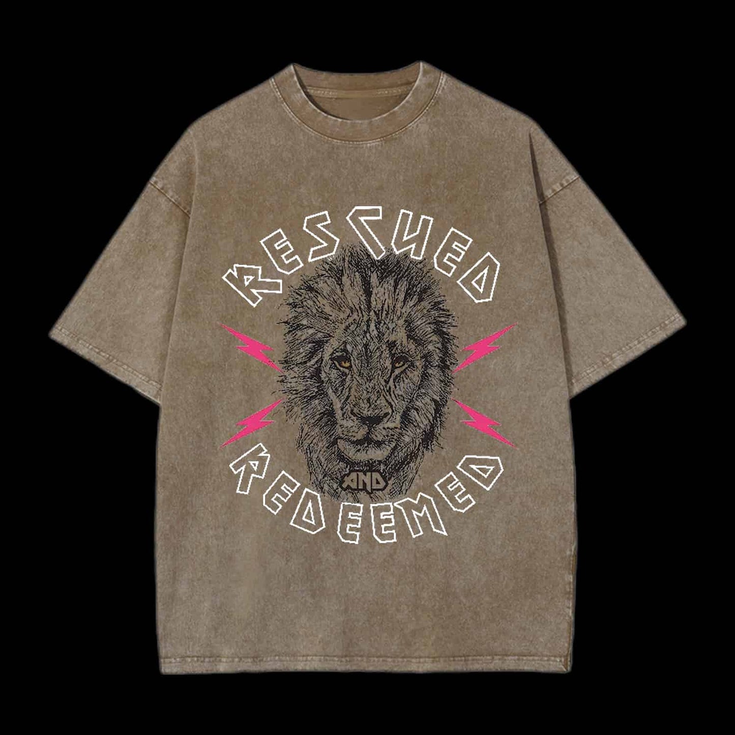 RESCUED AND REDEEMED LION CHRISTIAN TEE