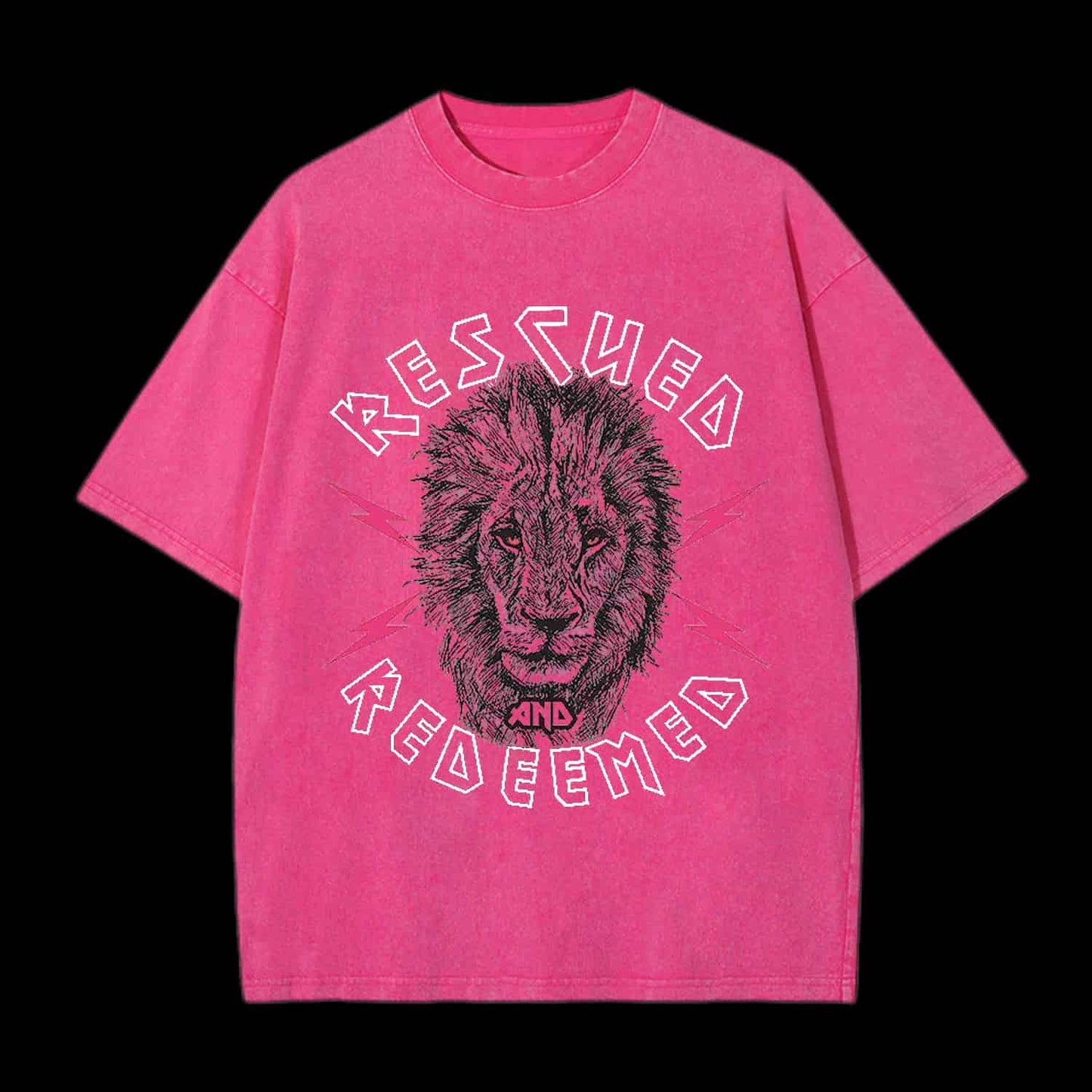 RESCUED AND REDEEMED LION CHRISTIAN TEE