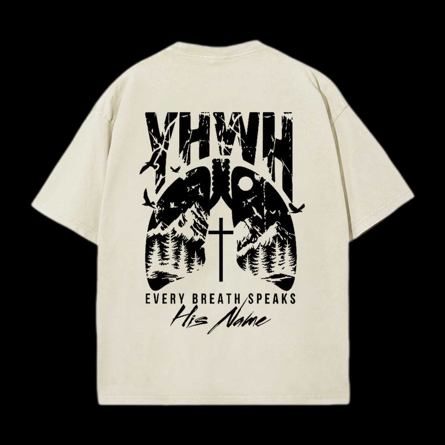 YHWH EVERY BREATH SPEAKS HIS NAME CHRISTIAN TEE