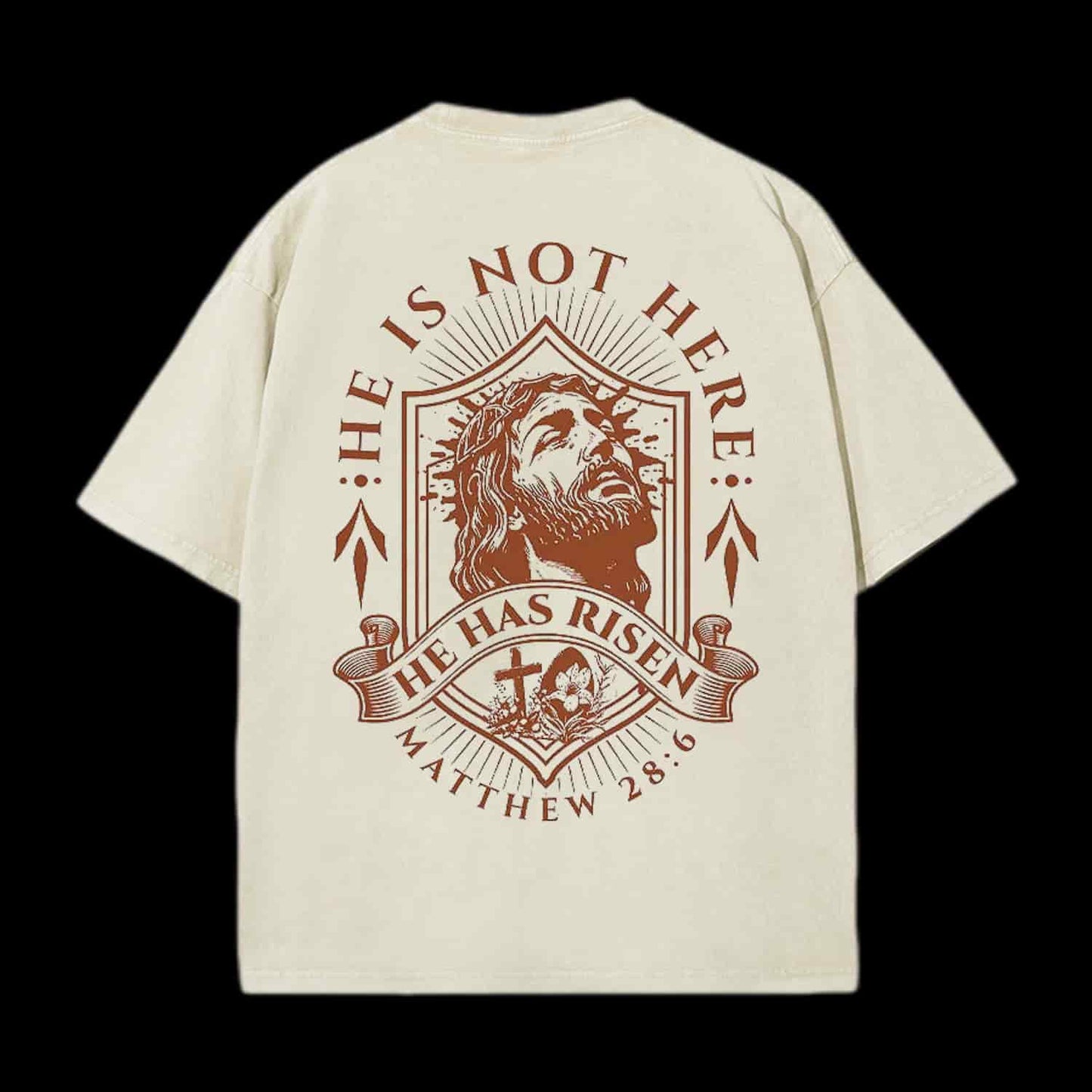 HE IS NOT HEAR CHRISTIAN TEE