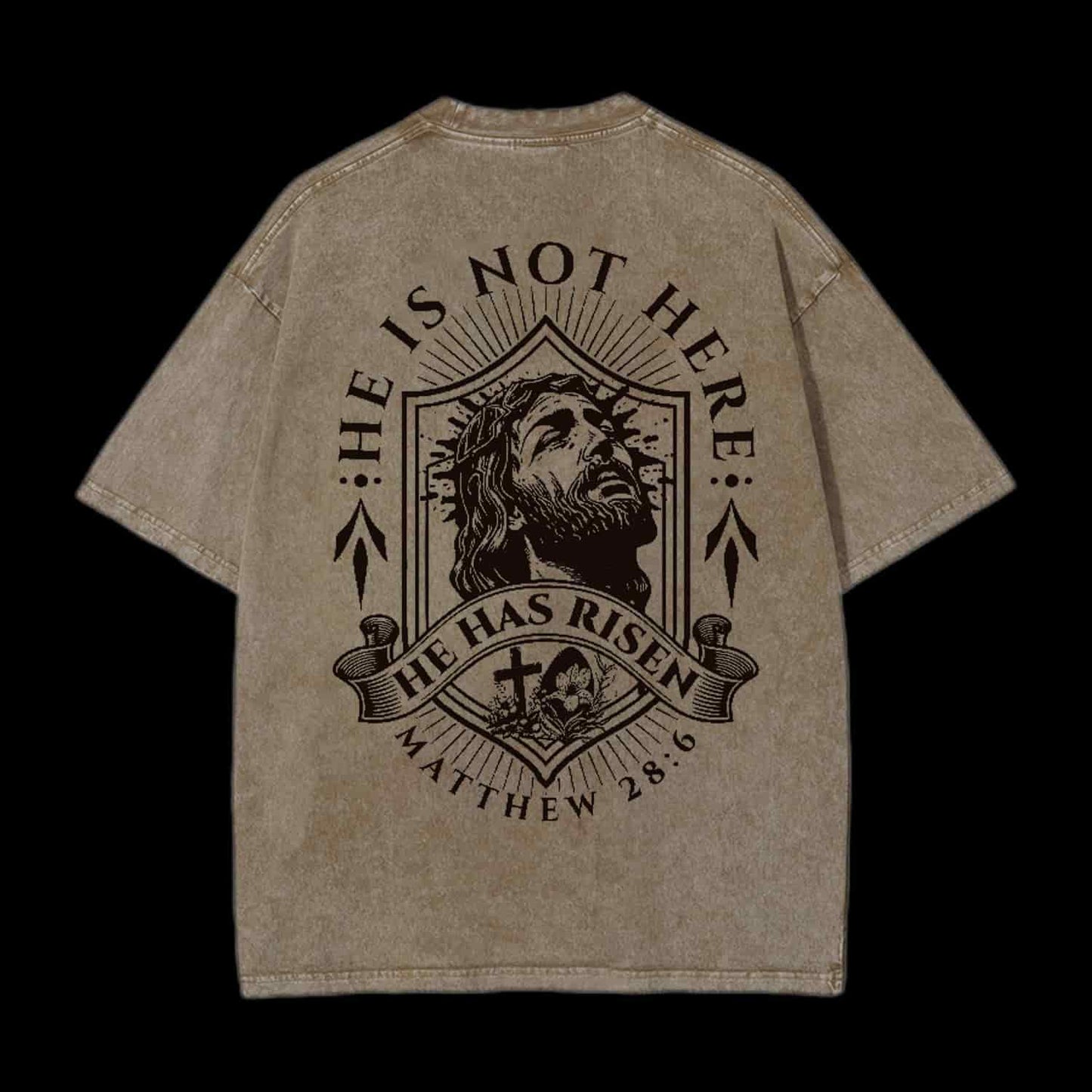 HE IS NOT HEAR CHRISTIAN TEE