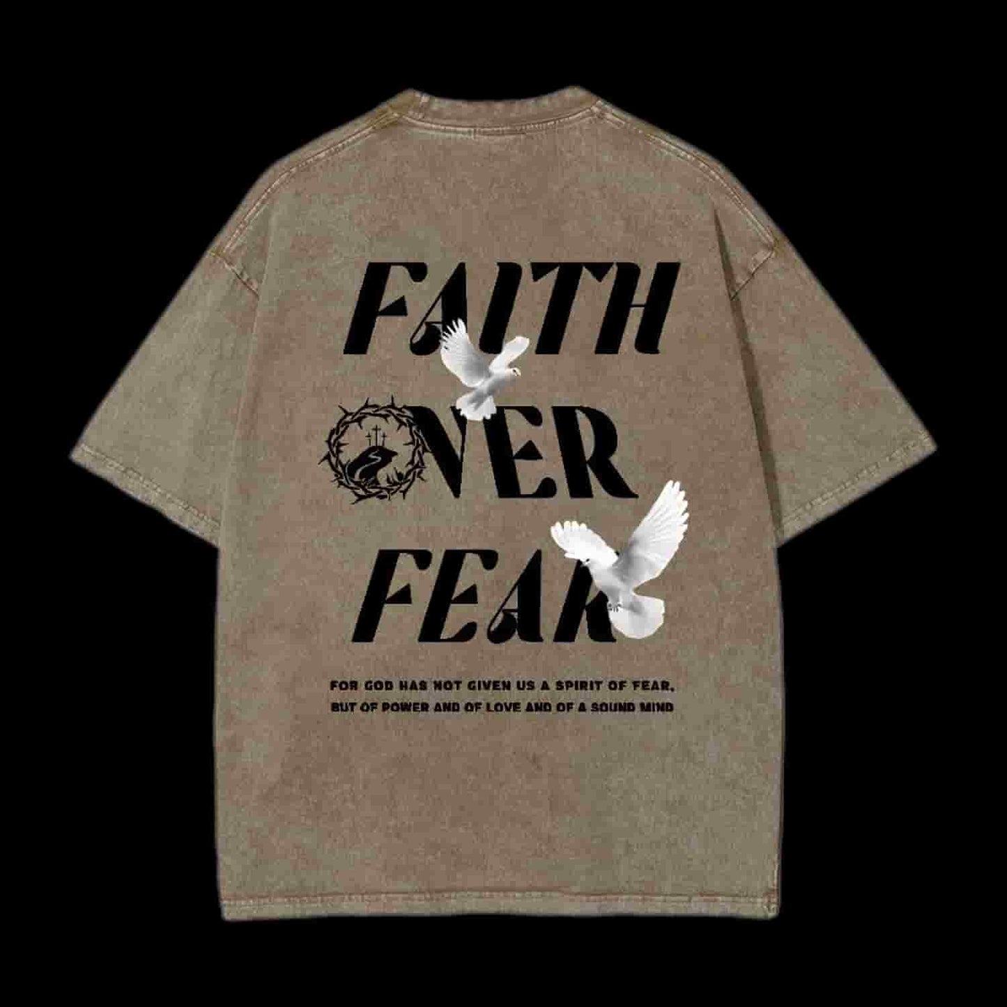 Faith Over Fear Christian Tee