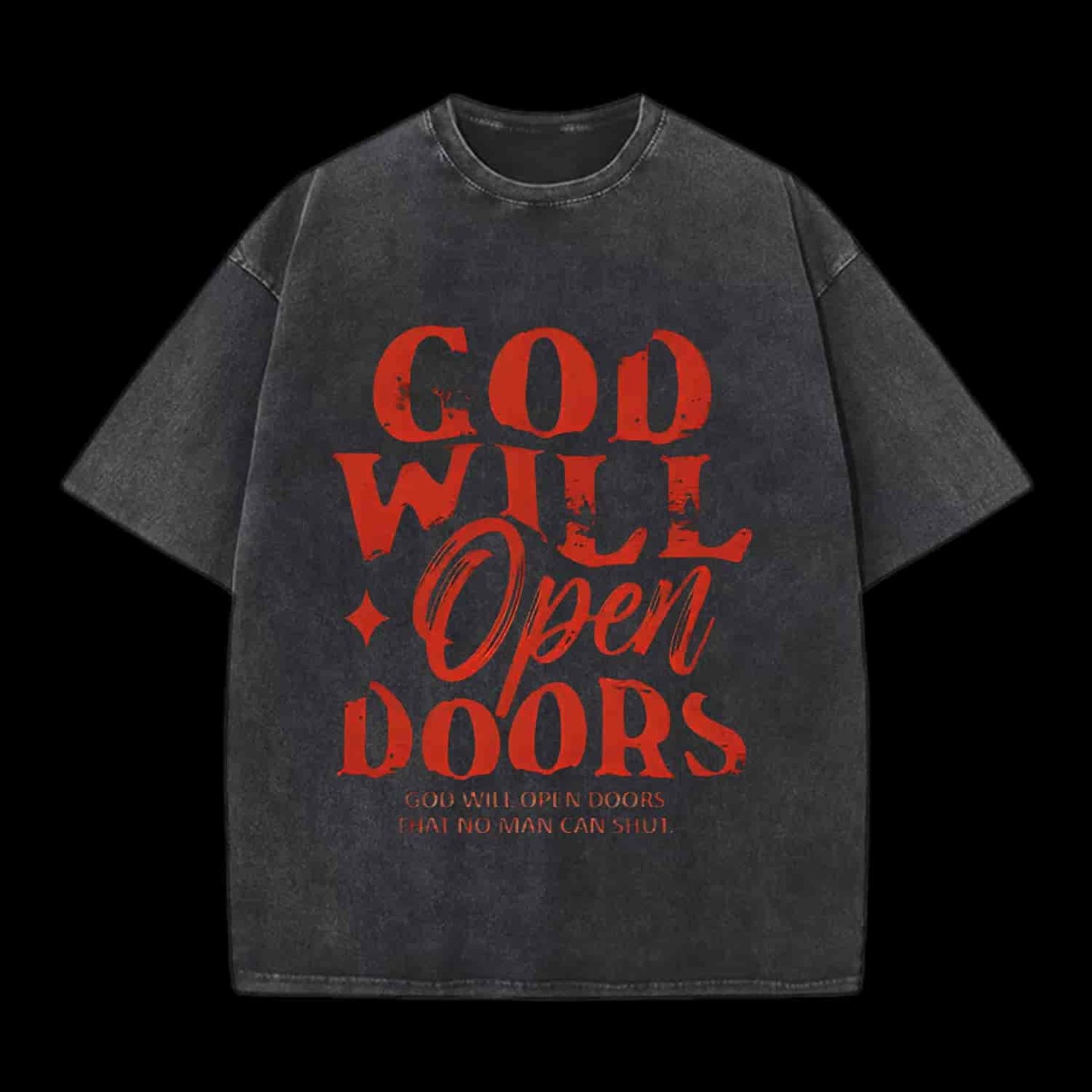 God Will Open Doors Christian Tee