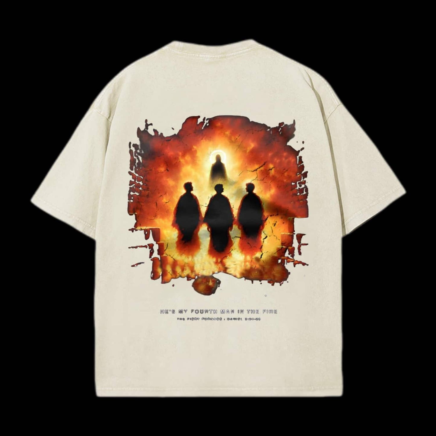 He's My Fourth Man In The Fire Printed Men's Tee