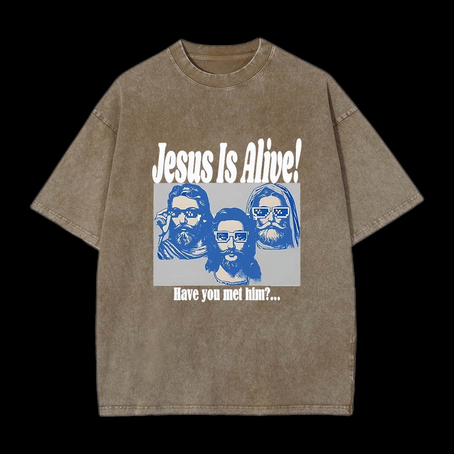 Jesus Is Alive Christian Washed T-Shirt