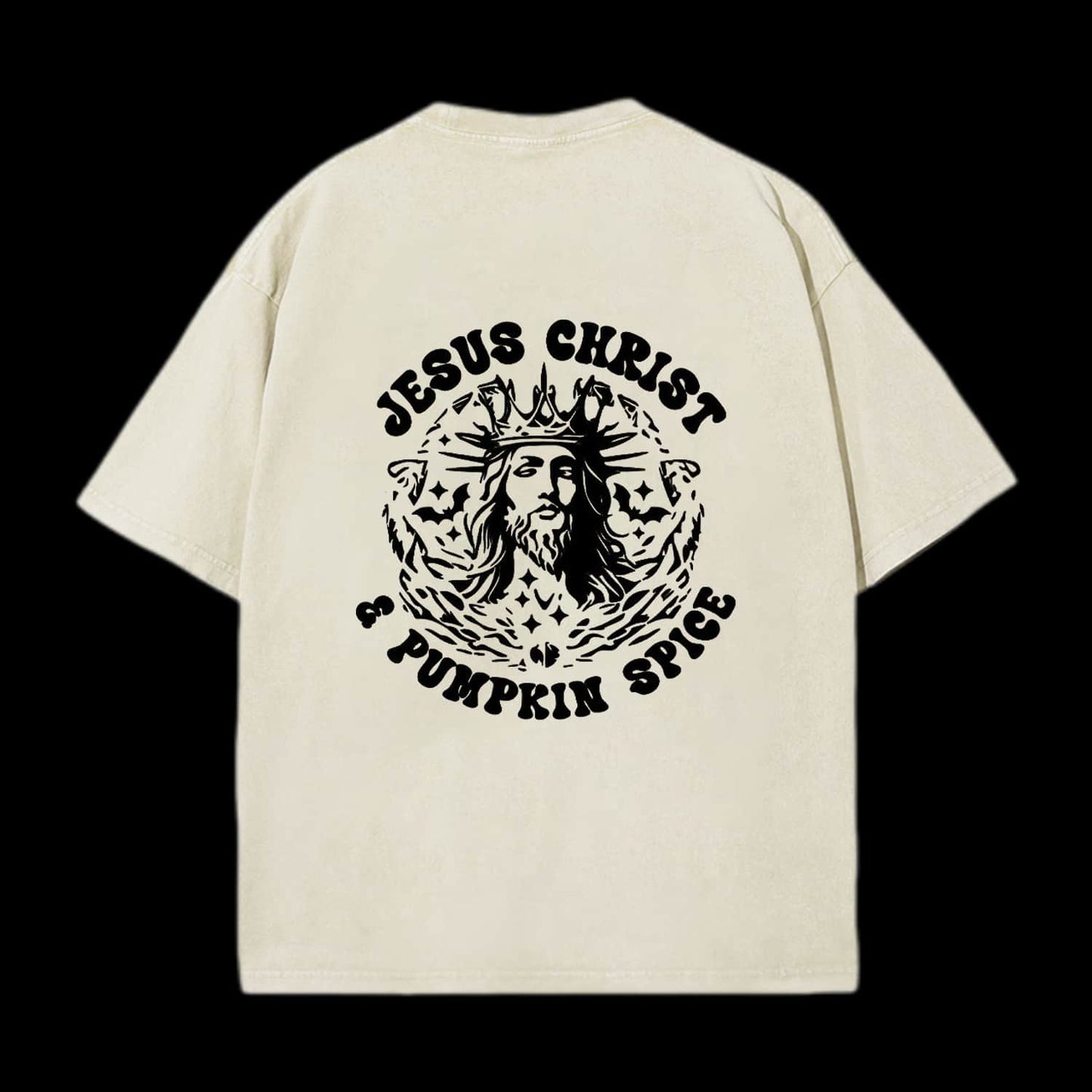 Jesus Christ & Pumpkin Spice Printed Men's Tee