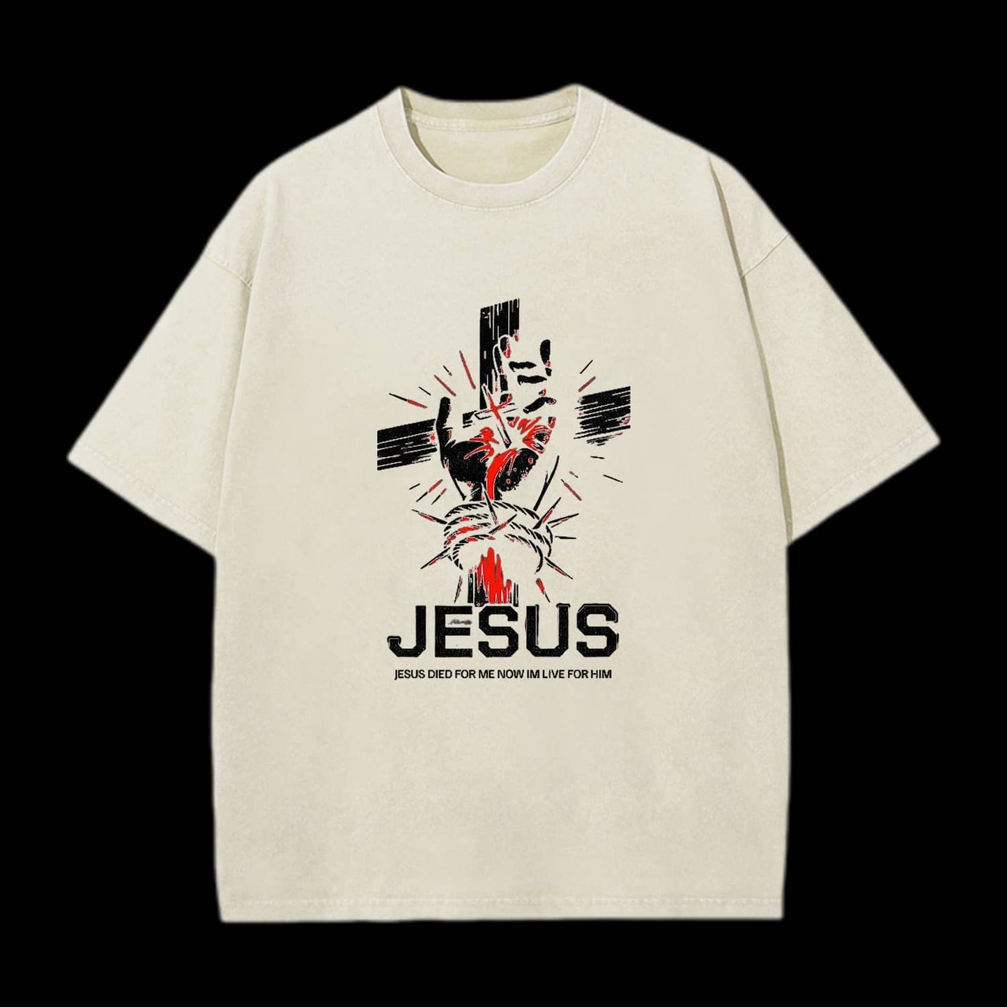 Jesus Died For Me Cross Christian Tee