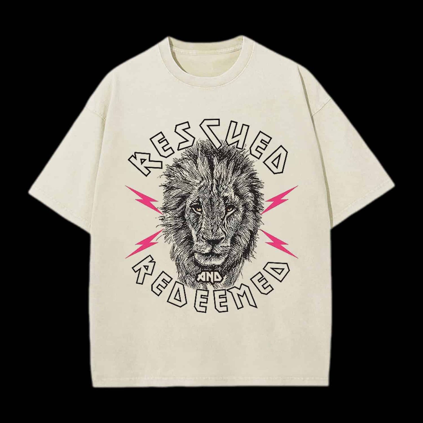 RESCUED AND REDEEMED LION CHRISTIAN TEE