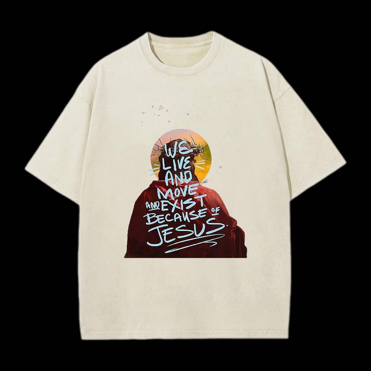 We Live And Move Washed T-Shirt