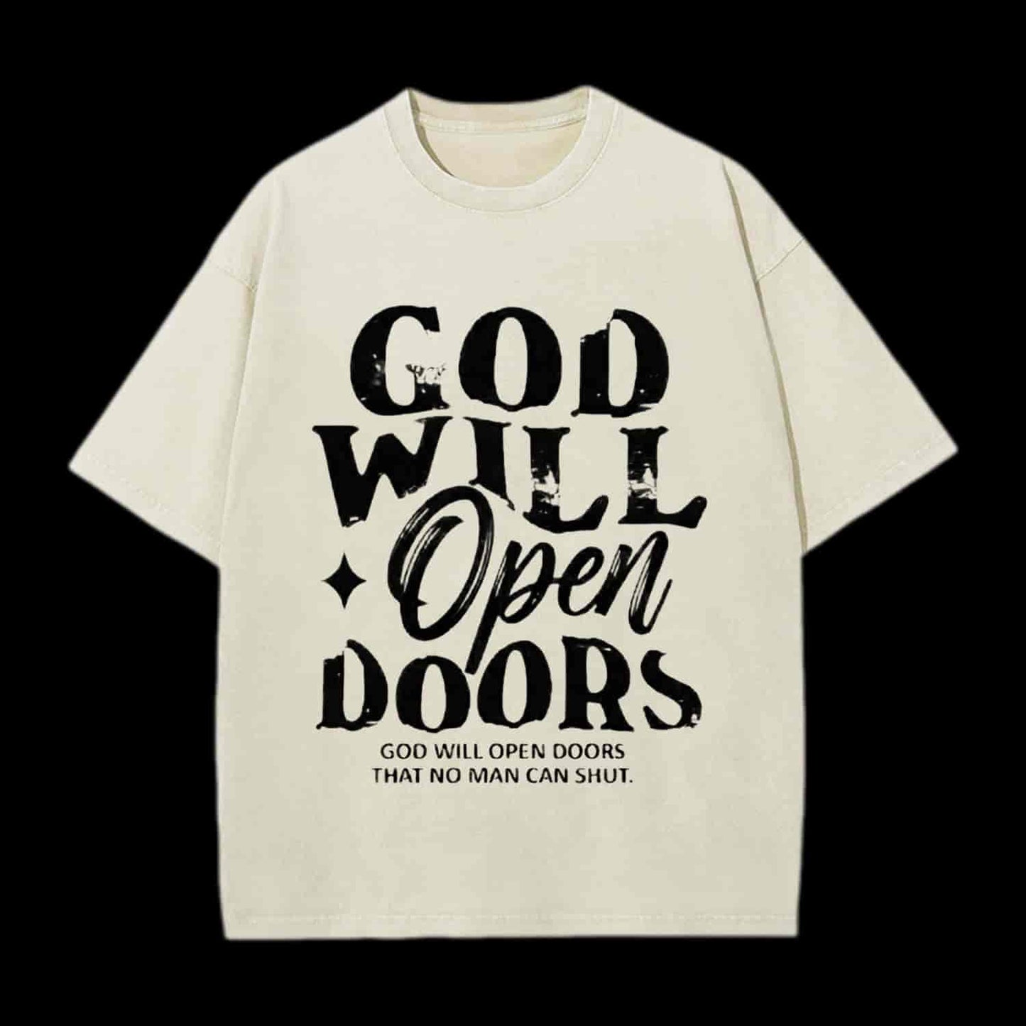 God Will Open Doors Christian Tee