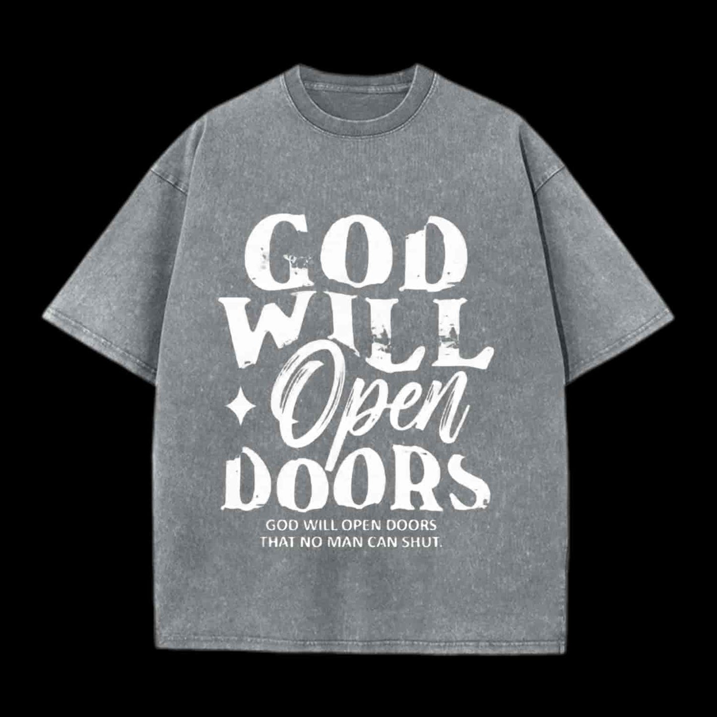 God Will Open Doors Christian Tee