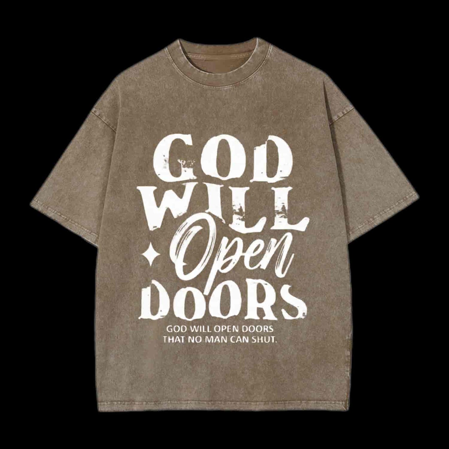 God Will Open Doors Christian Tee