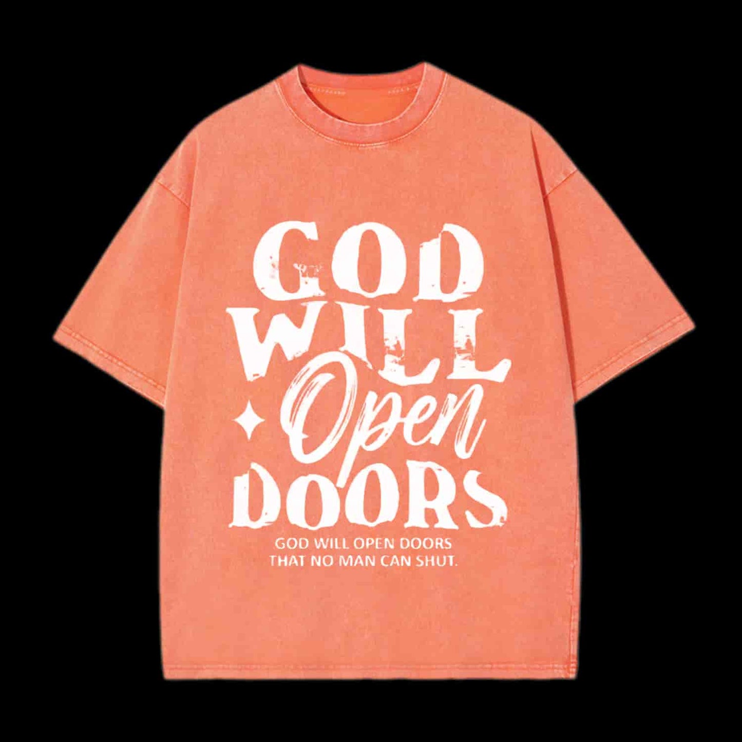 God Will Open Doors Christian Tee