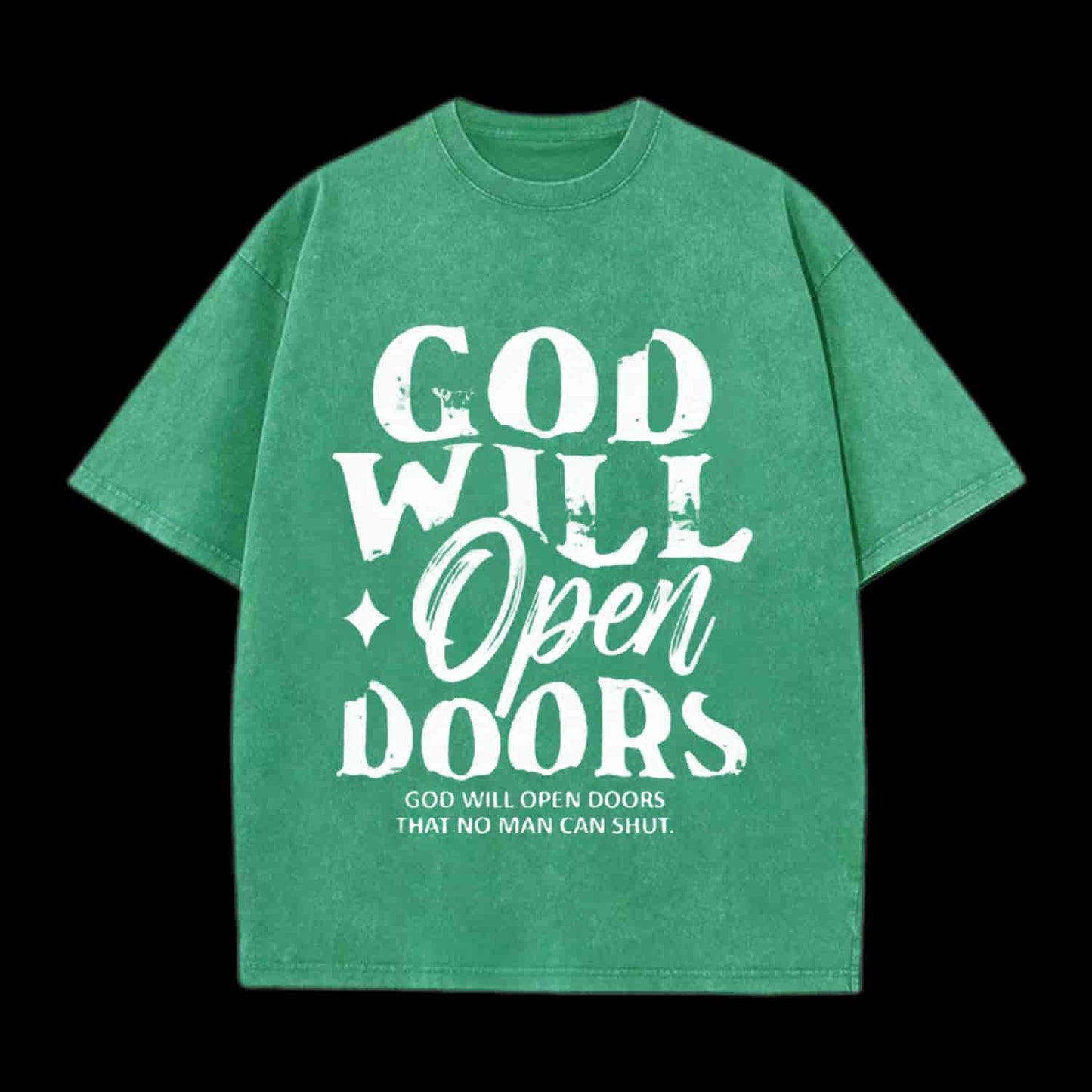 God Will Open Doors Christian Tee