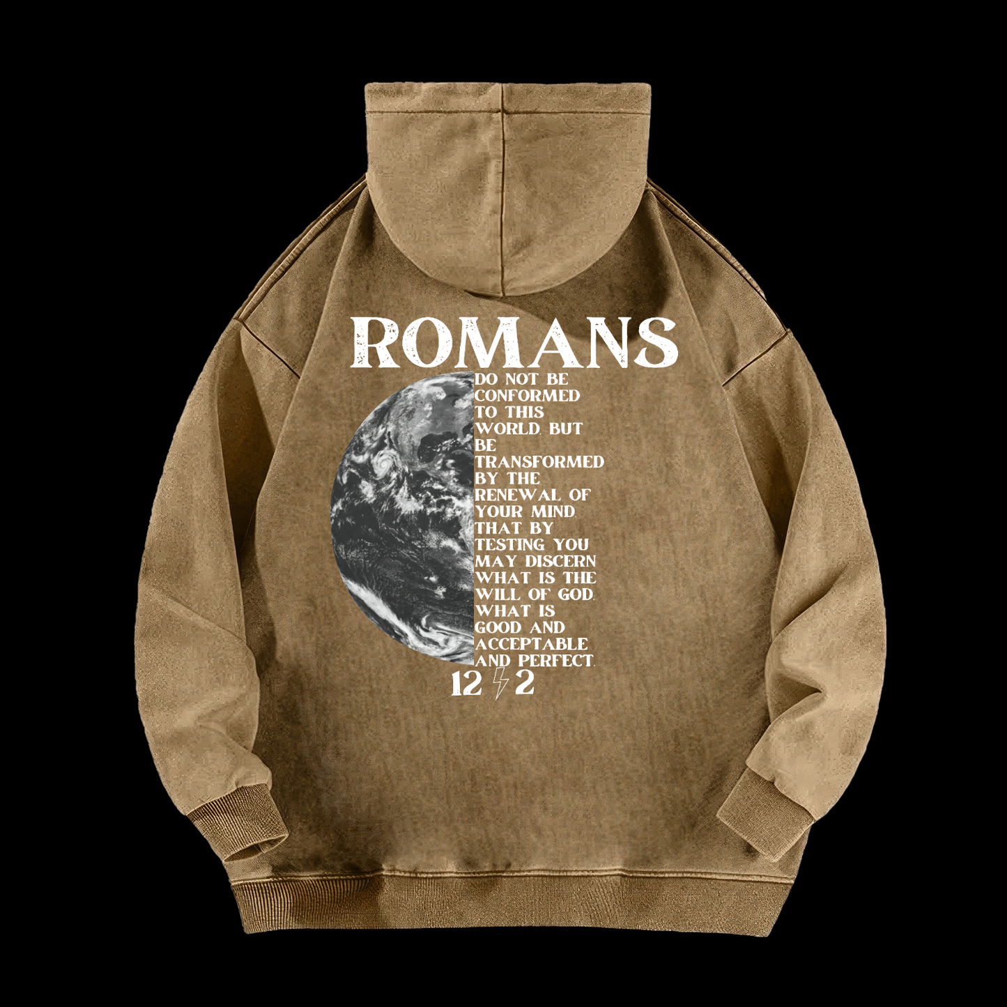 Romans 12:2 Washed Hoodie