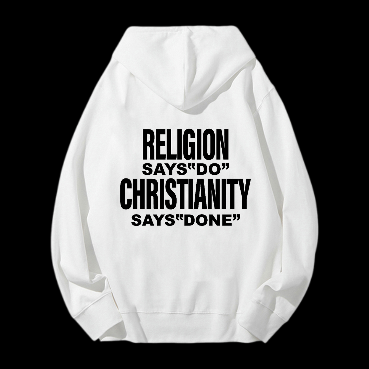 Says Done Drawstring Hoodie