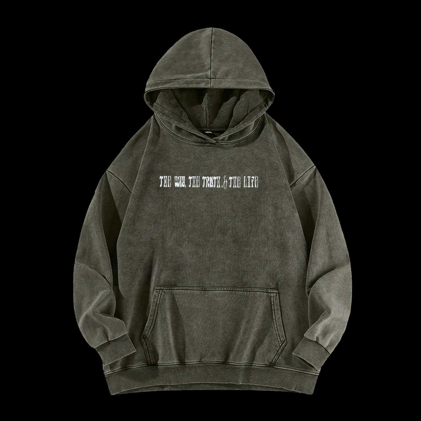 The Way The Truth The Life Washed Hoodie