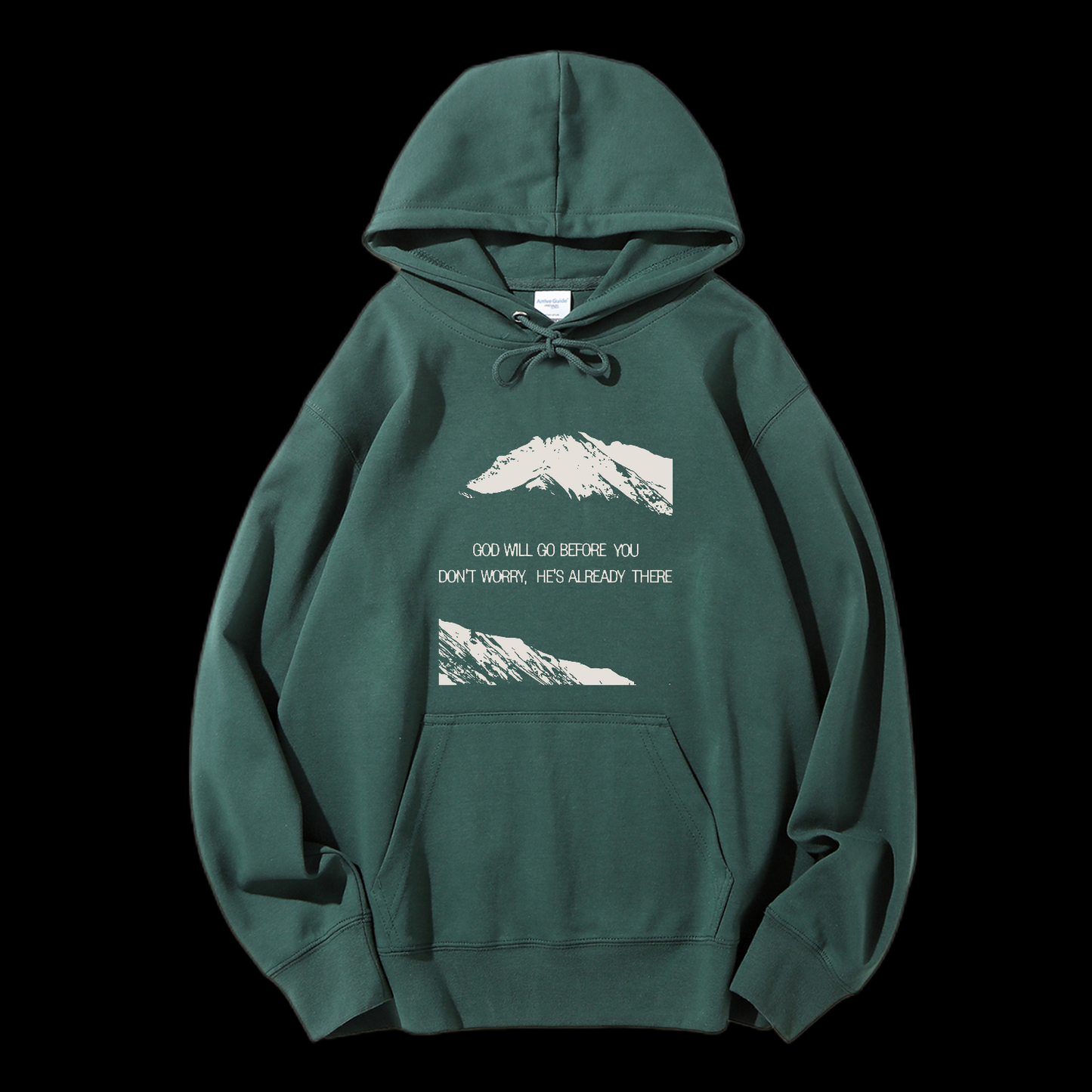 He's Already There Drawstring Hoodie