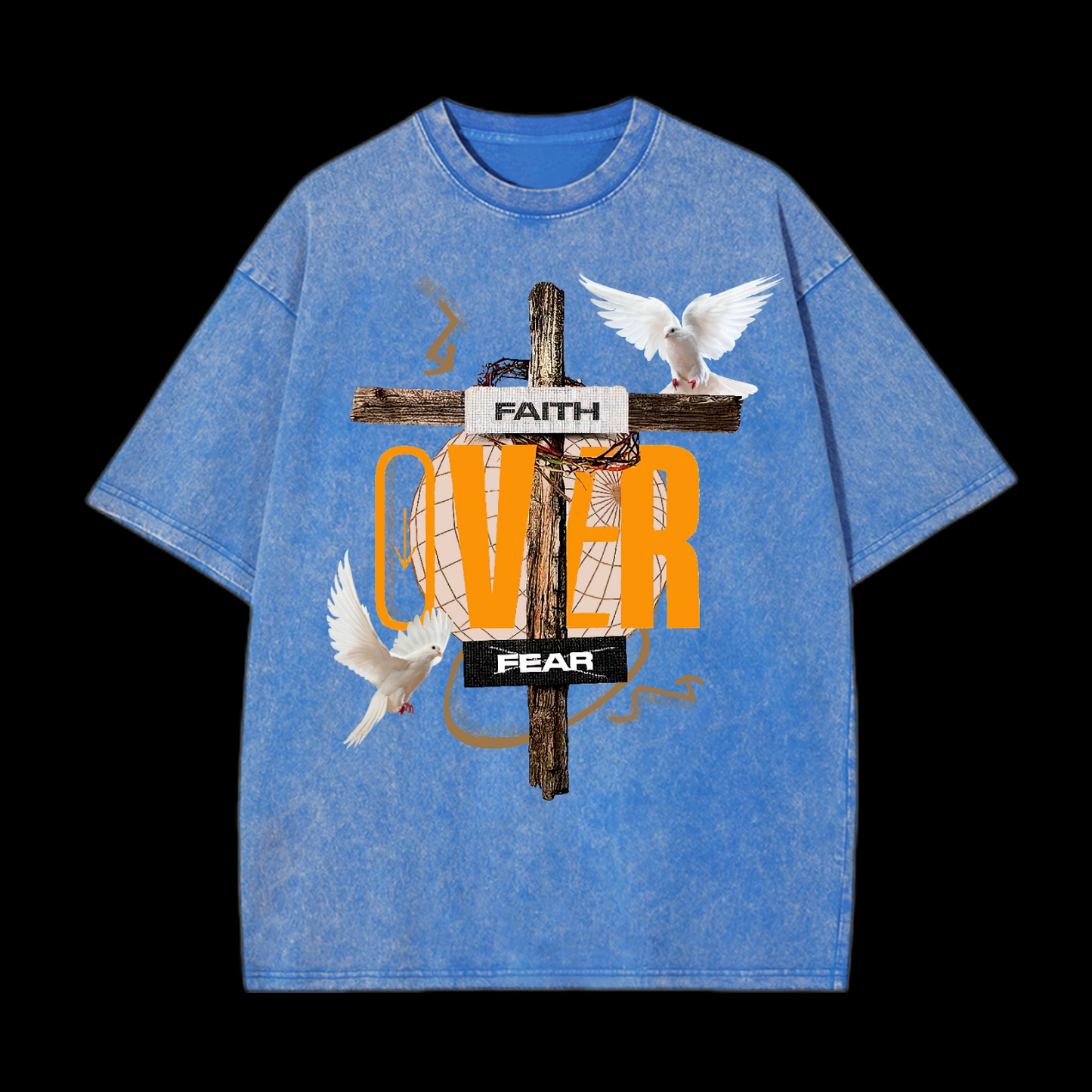 Faith Over Fear Washed T-Shirt