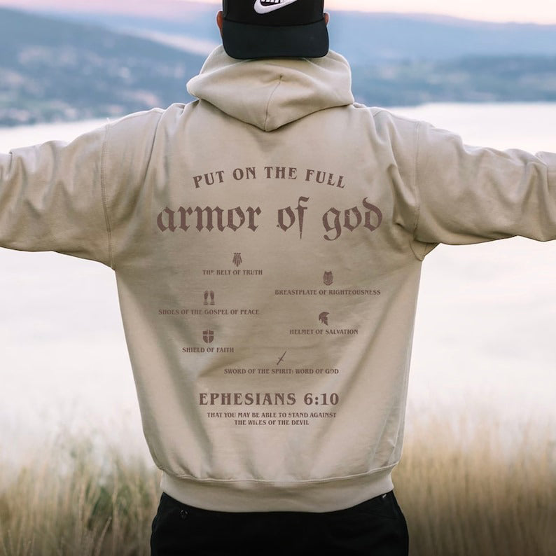 Put On The Full Armor Of God Drawstring Hoodie