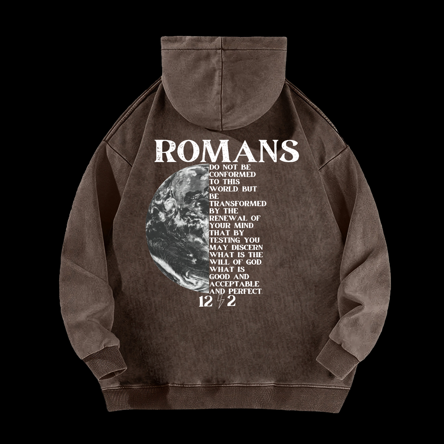 Romans 12:2 Washed Hoodie